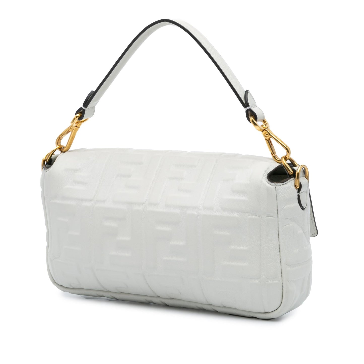 Fendi Zucca Baguette Satchel Leather Embossed Satchel Bag Baguette Satchel 2