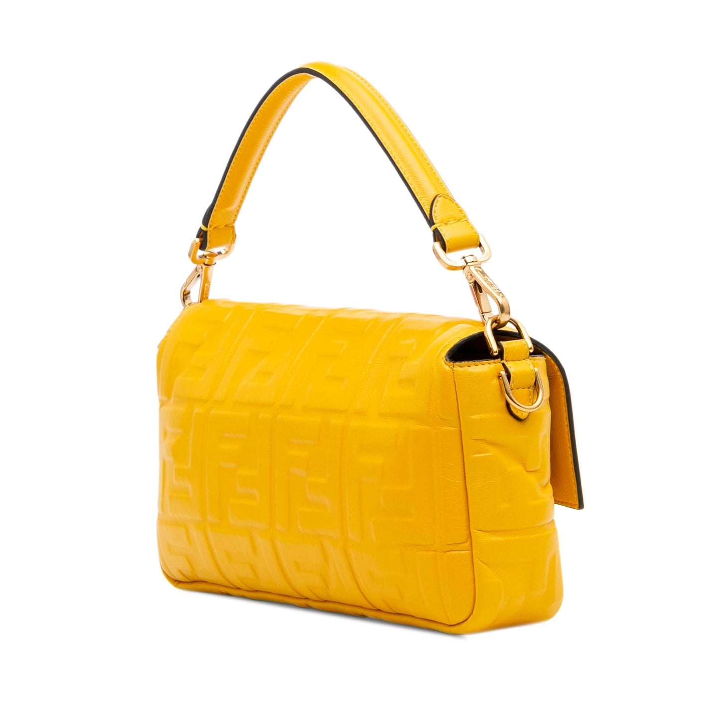 Fendi Zucca Baguette Satchel Leather Embossed Satchel Bag Baguette Satchel 6