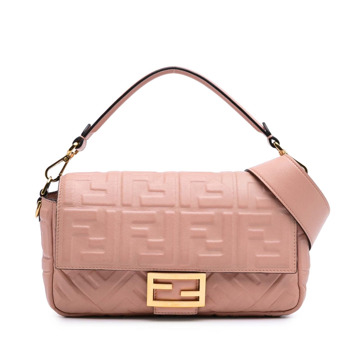 Fendi Zucca Baguette Satchel Leather Embossed Satchel Bag Baguette Satchel 7