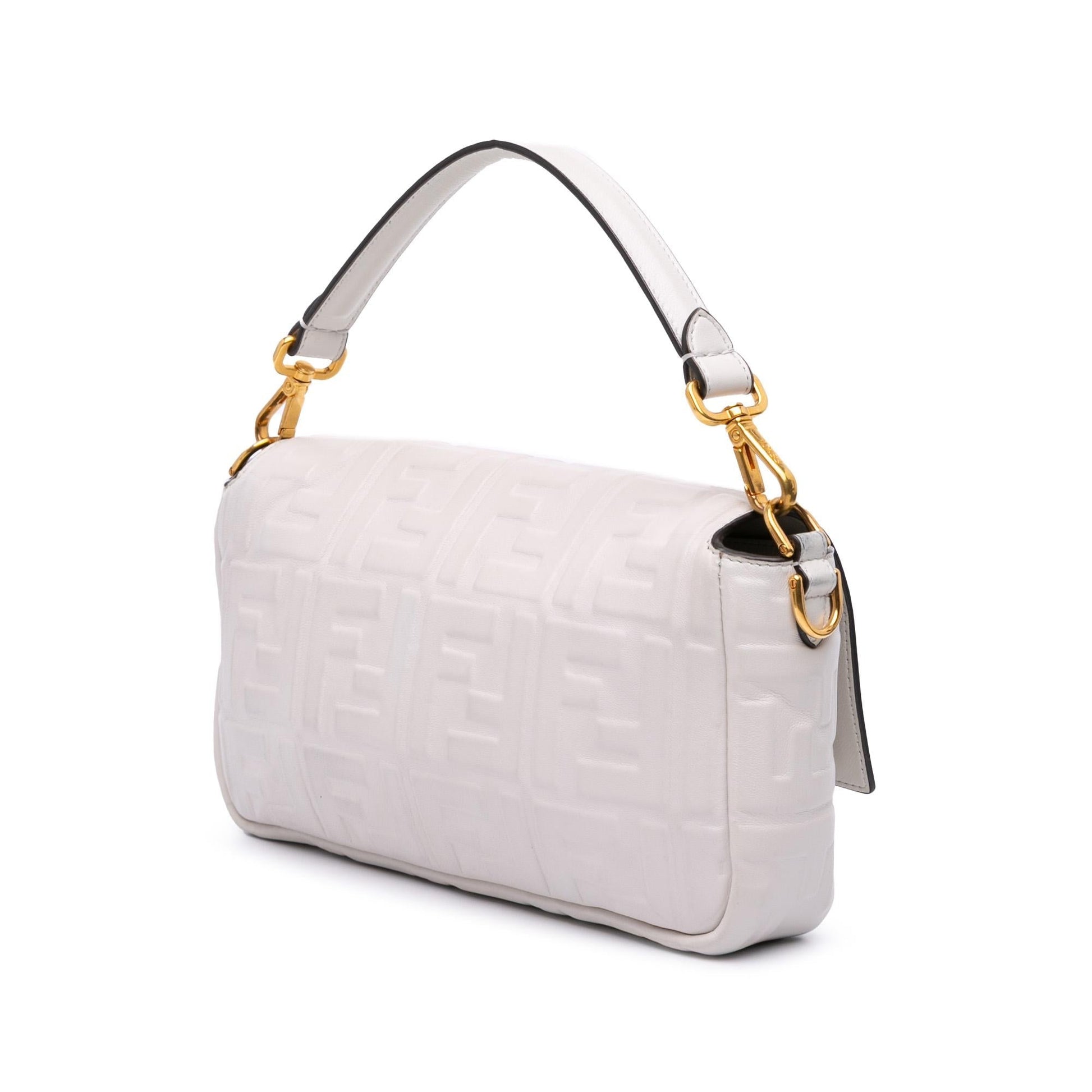 Fendi Zucca Baguette Satchel Leather Embossed Satchel Bag Baguette Satchel 8