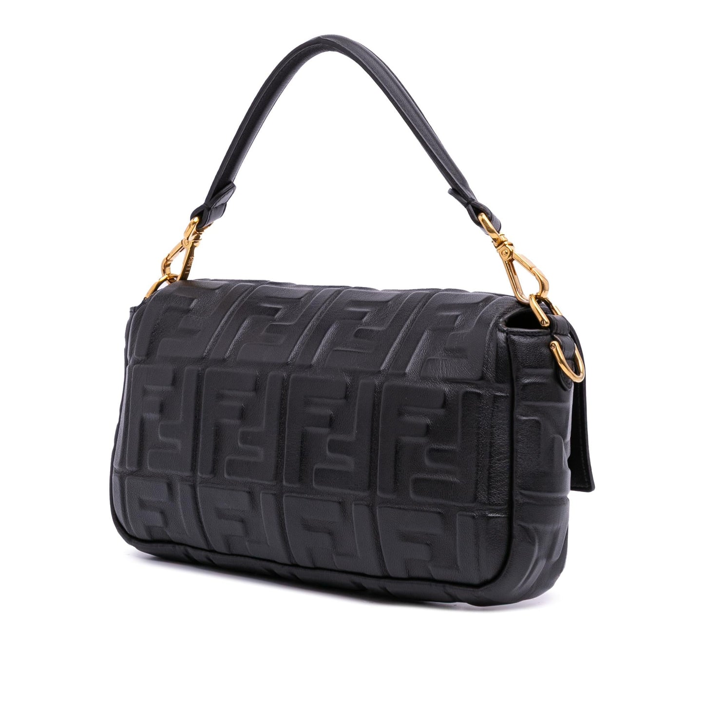 Fendi Zucca Baguette Satchel Leather Embossed Satchel Bag Baguette Satchel 9