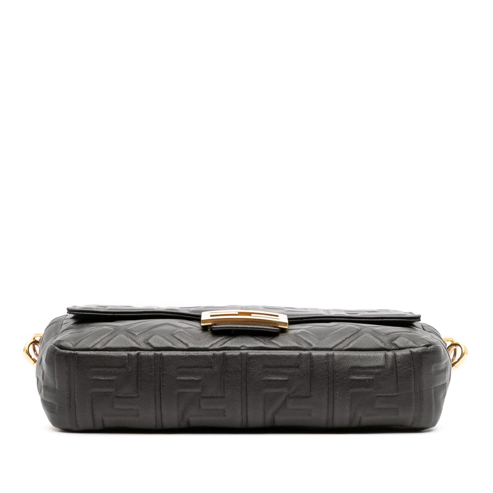 Fendi Zucca Baguette Satchel Leather Embossed Satchel Bag Baguette Satchel 13