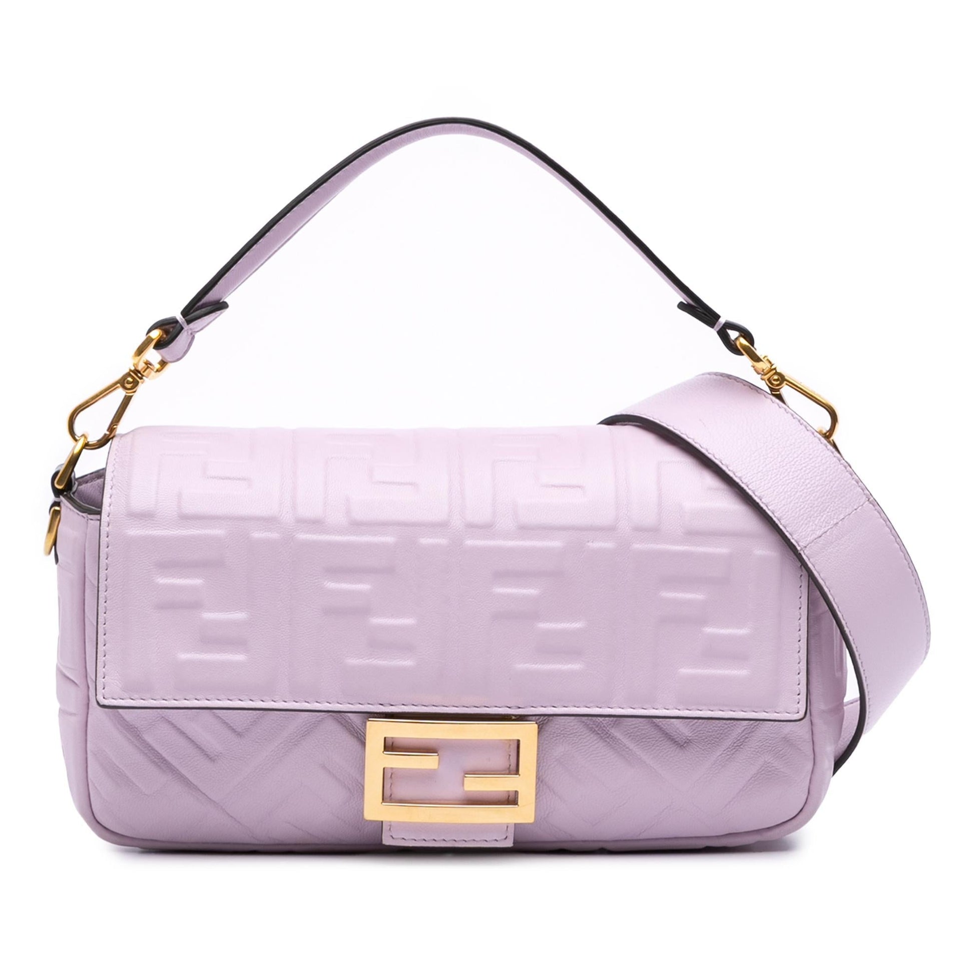 Fendi Zucca Baguette Satchel Leather Embossed Satchel Bag Baguette Satchel 16