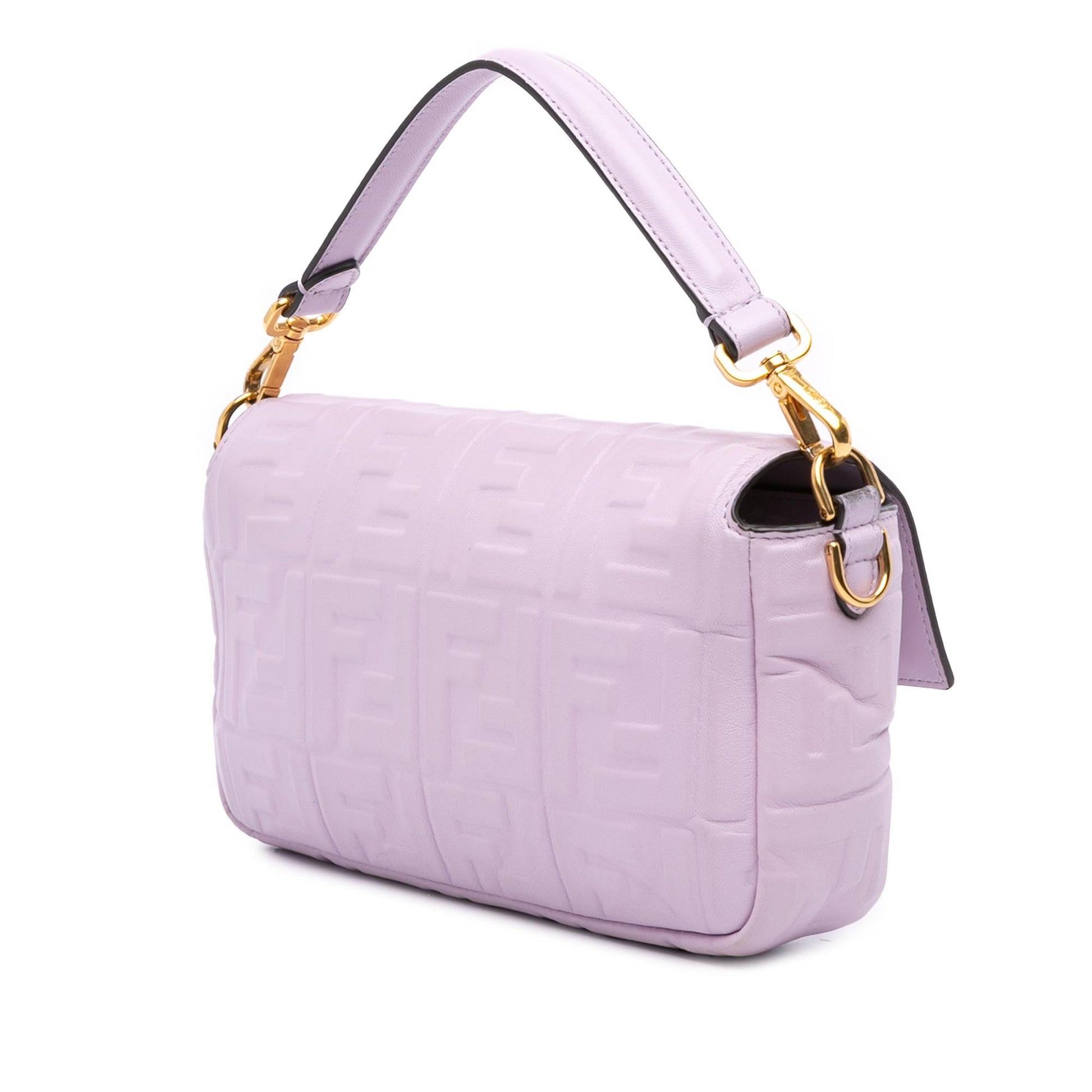 Fendi Zucca Baguette Satchel Leather Embossed Satchel Bag Baguette Satchel 16