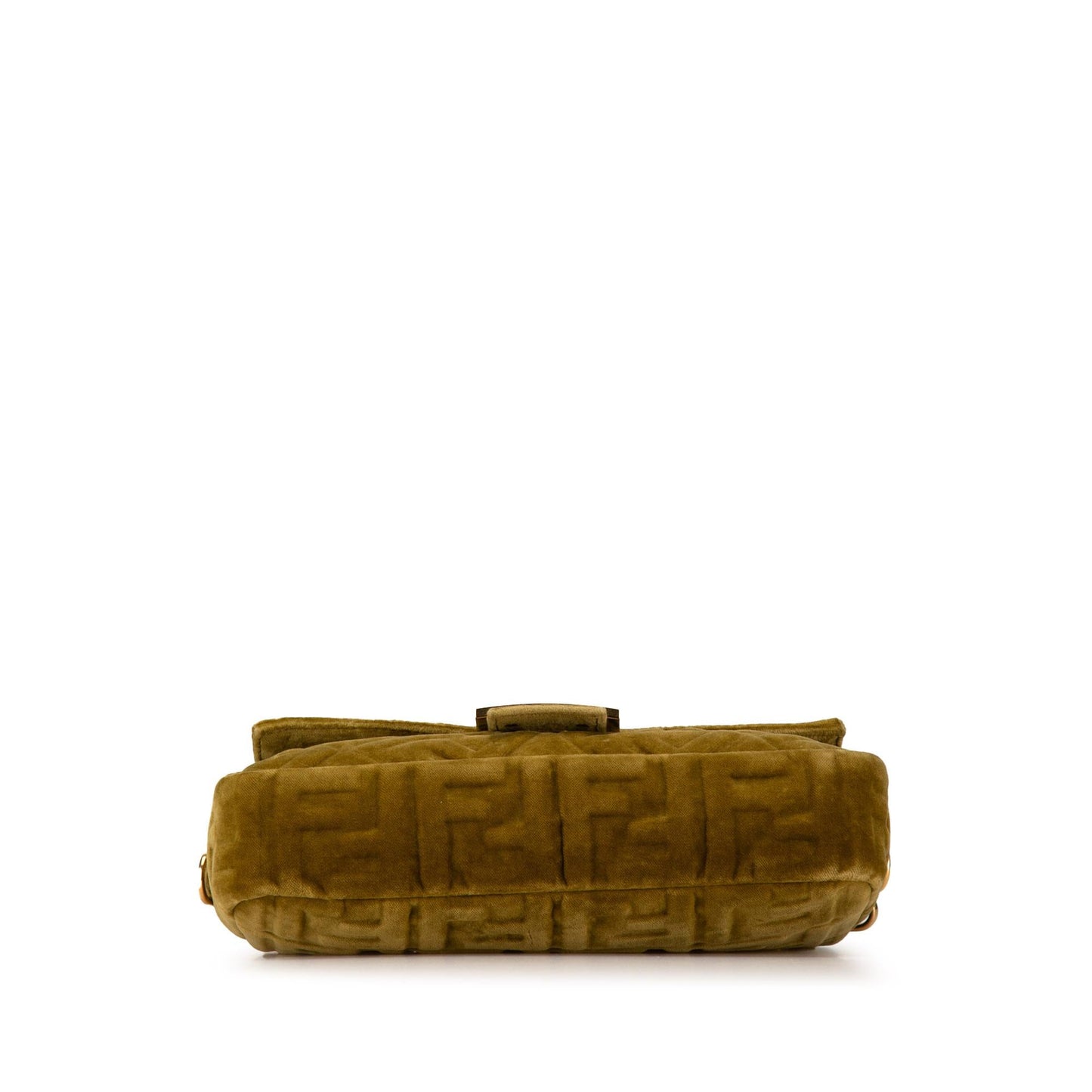 Fendi Zucca Velvet Baguette Satchel Embossed Satchel Bag Velvet Baguette Satchel