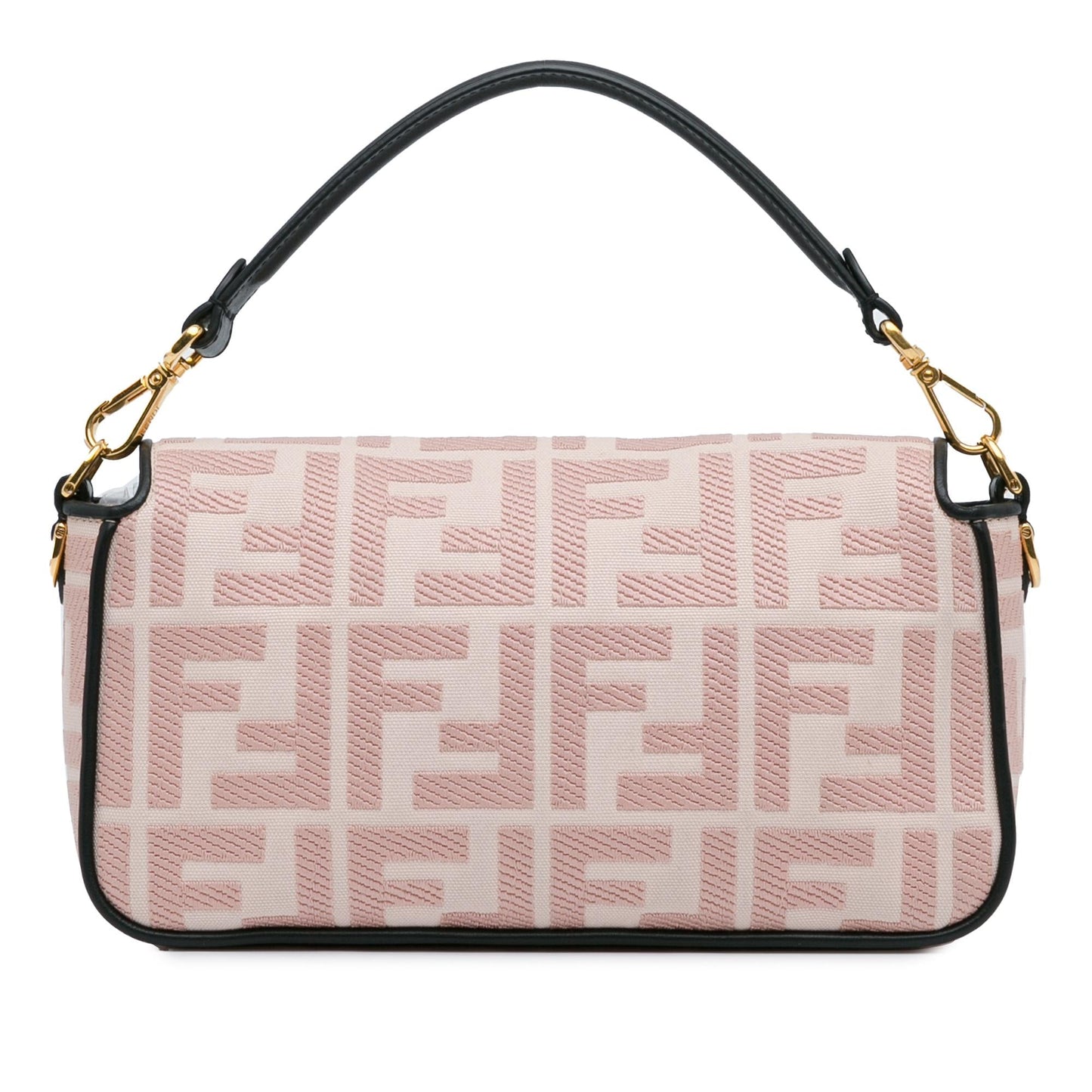 Fendi Zucca Baguette Satchel Shg 3Y1Aja Embroidered Satchel Bag