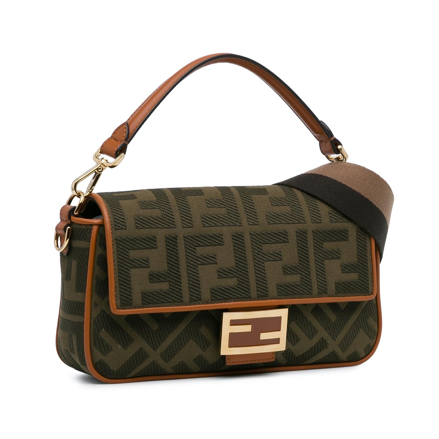 Fendi Zucca Baguette Satchel Shg Dlyg5K Embroidered Satchel Bag