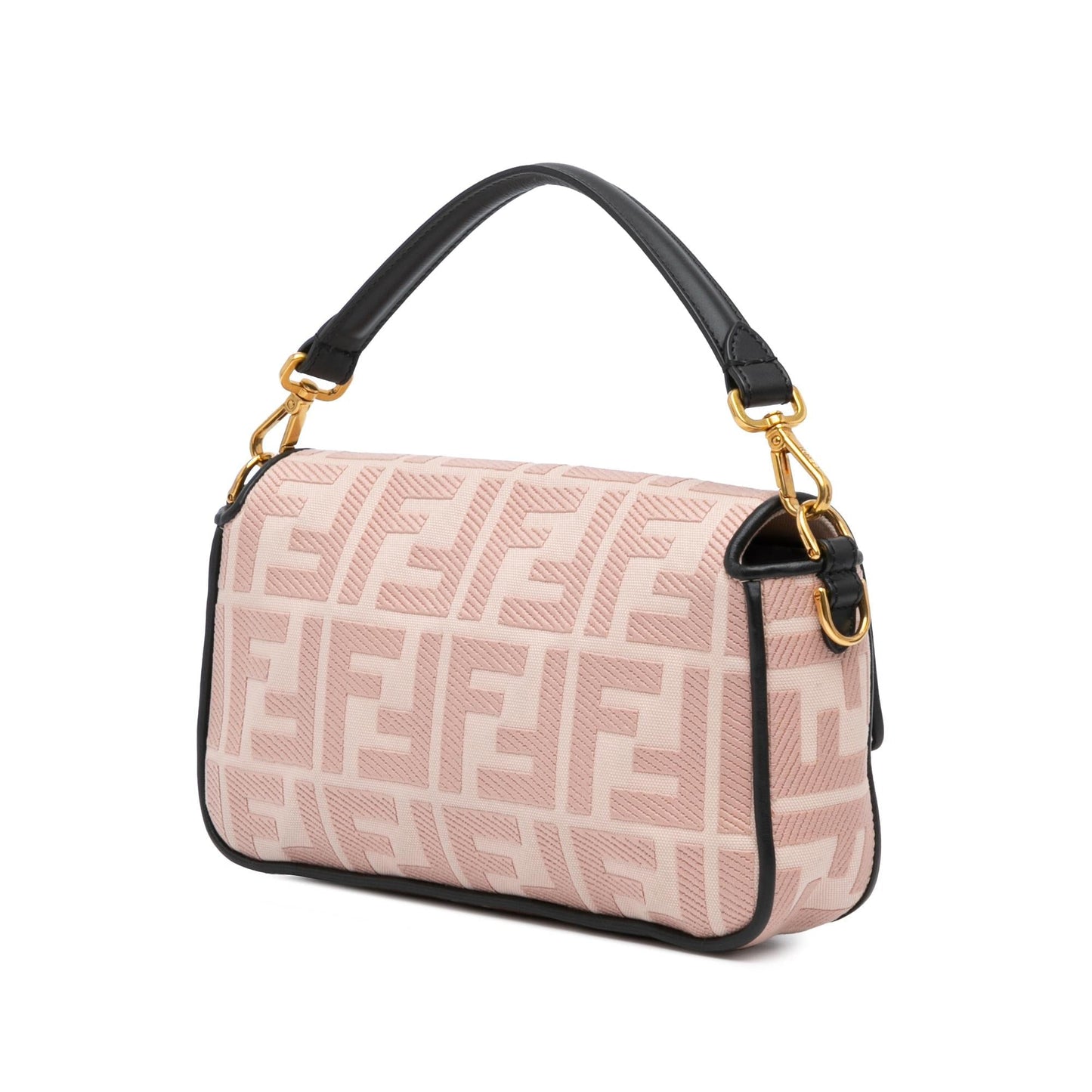 Fendi Zucca Baguette Satchel Canvas Embroidered Satchel Bag Baguette Satchel 1