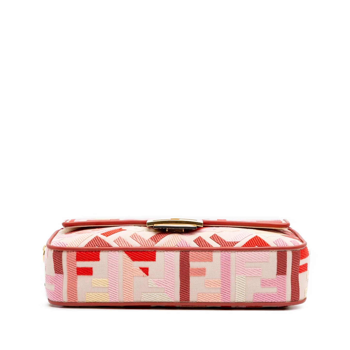 Fendi Zucca Baguette Satchel Canvas Embroidered Satchel Bag Baguette Satchel 5
