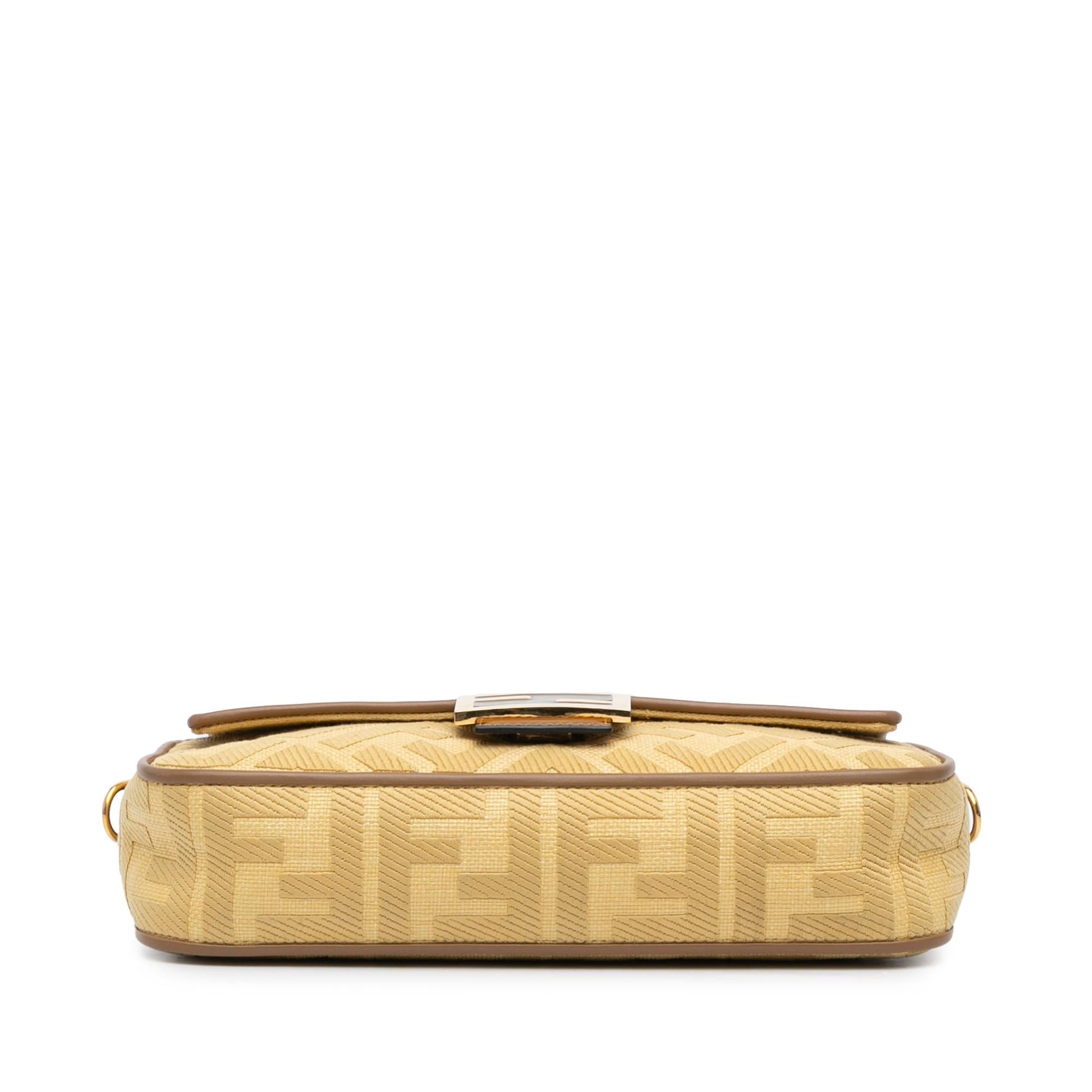 Fendi Zucca Baguette Satchel Canvas Embroidered Satchel Bag Baguette Satchel 10