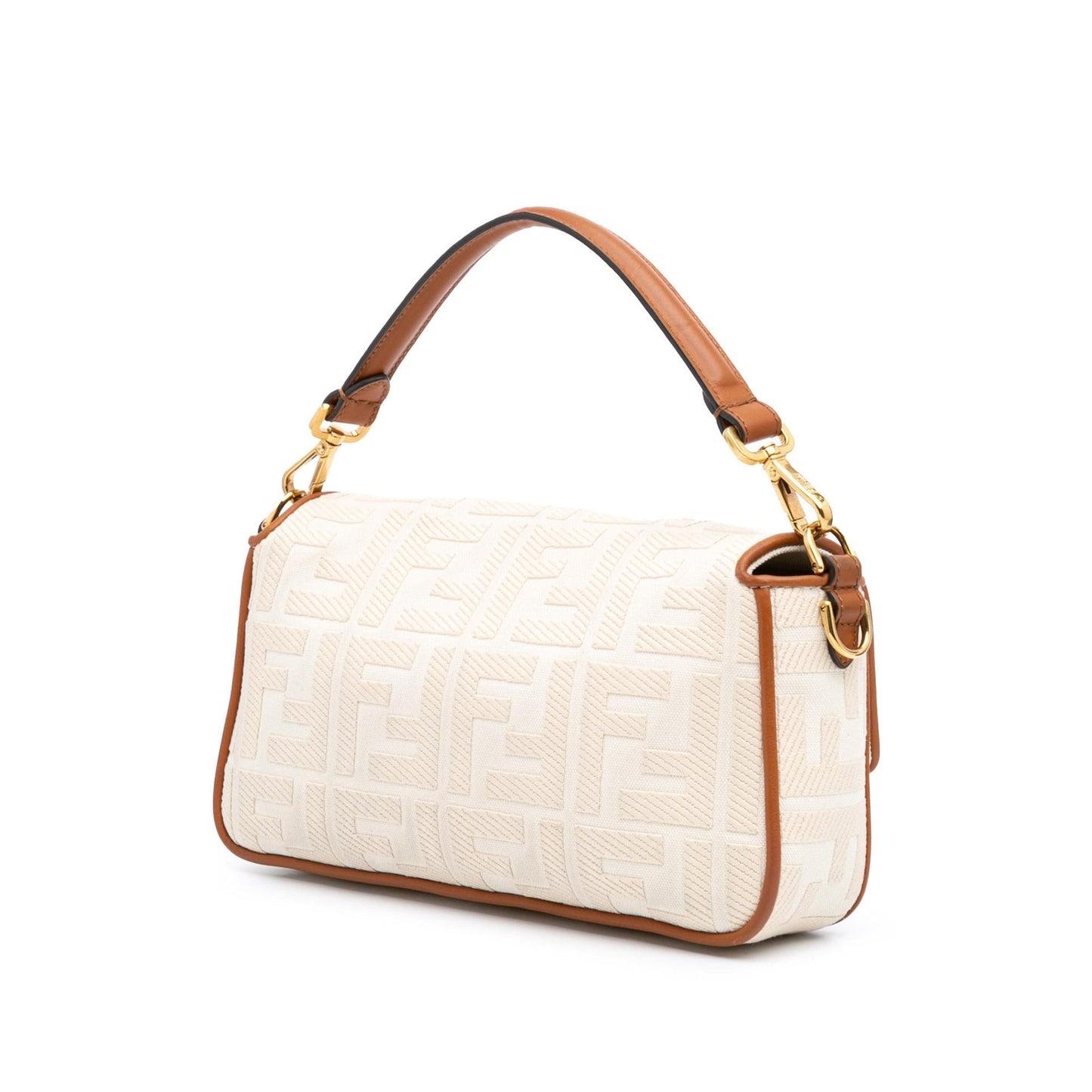 Fendi Zucca Baguette Satchel Canvas Embroidered Satchel Bag Baguette Satchel 11