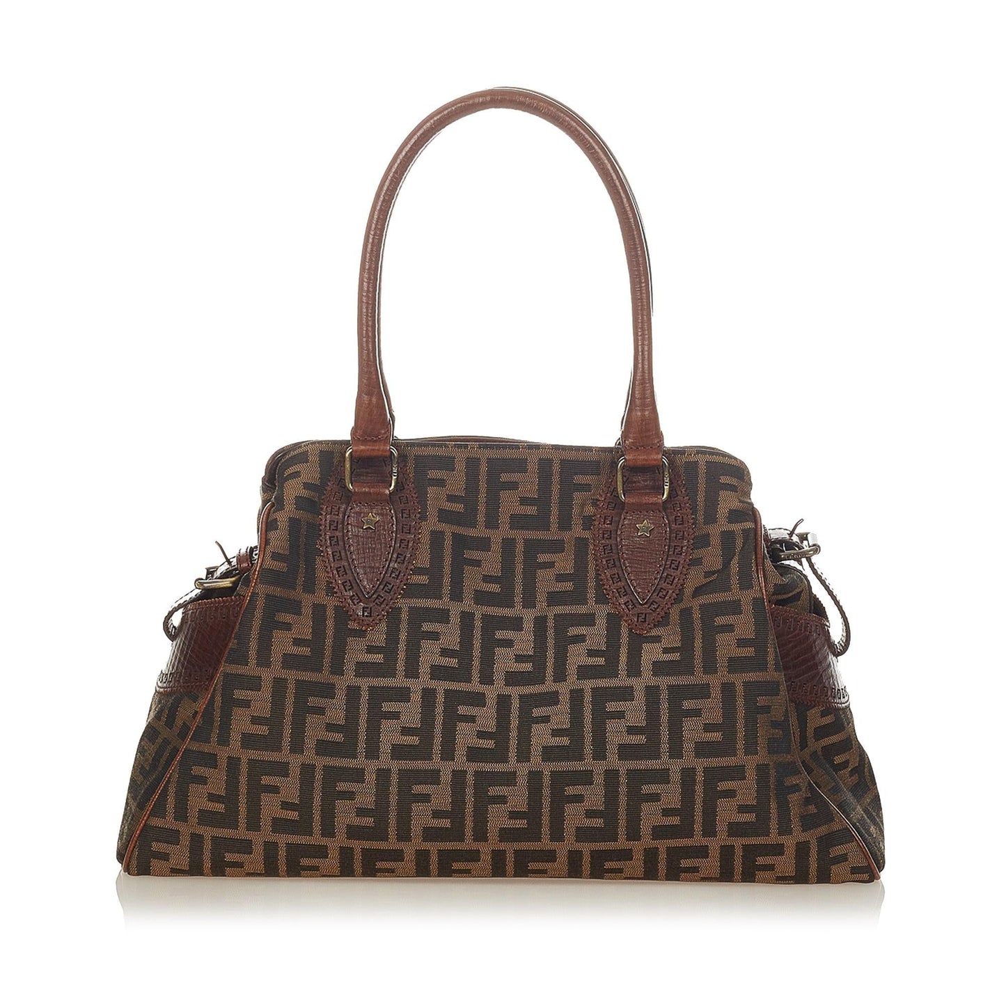 Fendi Zucca Etniko Shoulder Bag Shg Canvas Bag Shg 26424