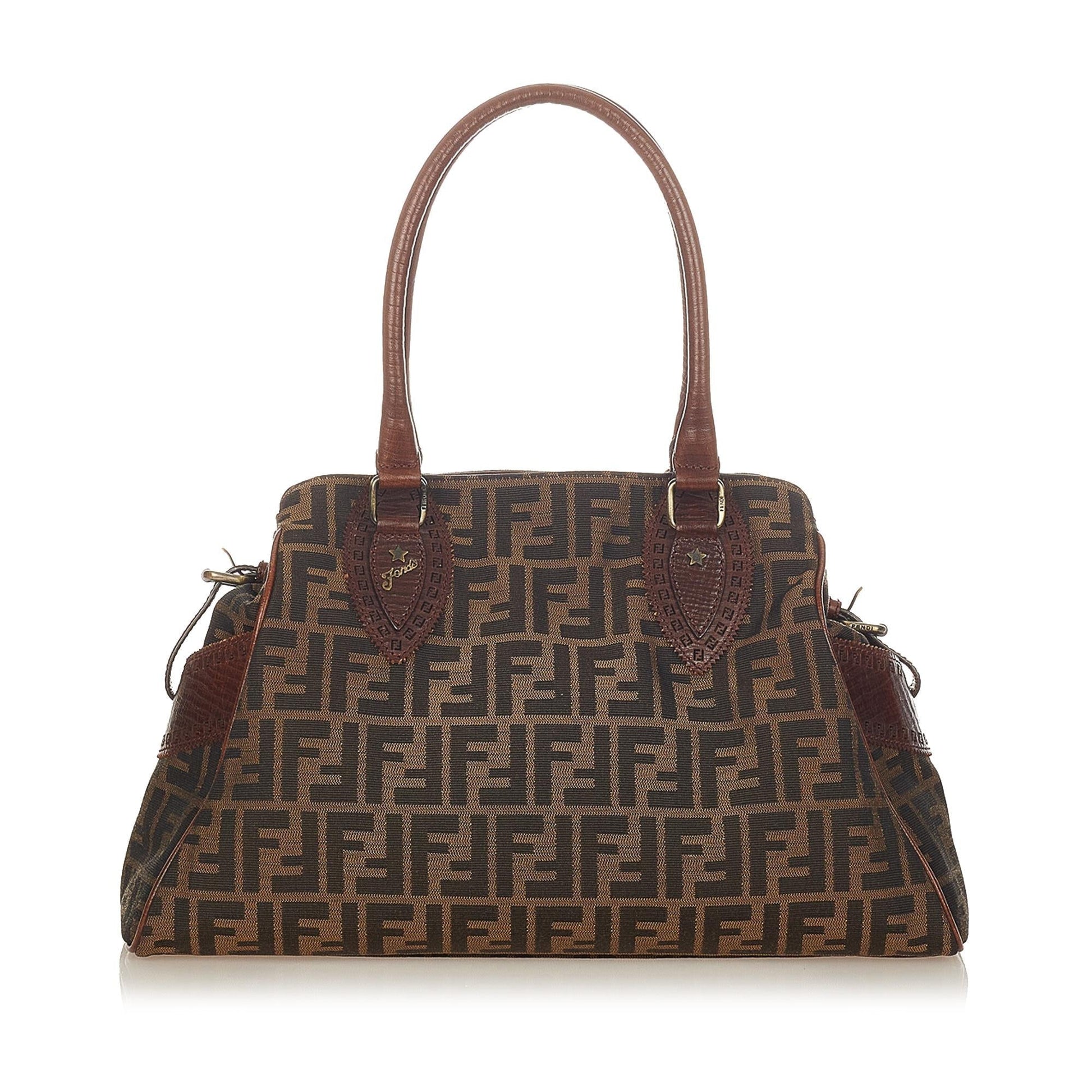 Fendi Zucca Etniko Shoulder Bag Shg Canvas Bag Shg 26424