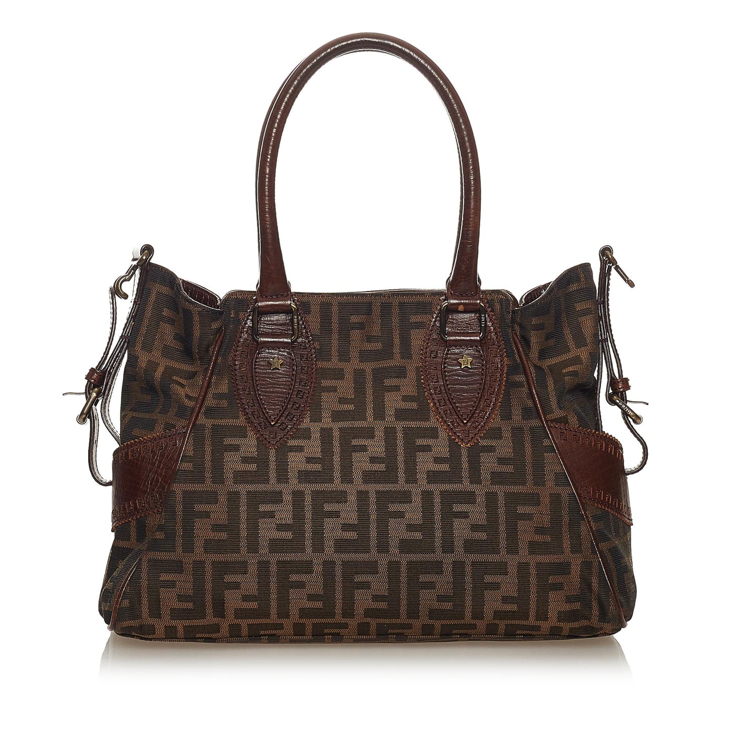 Fendi Zucca Etniko Shoulder Bag Shg Canvas Bag Shg 27464