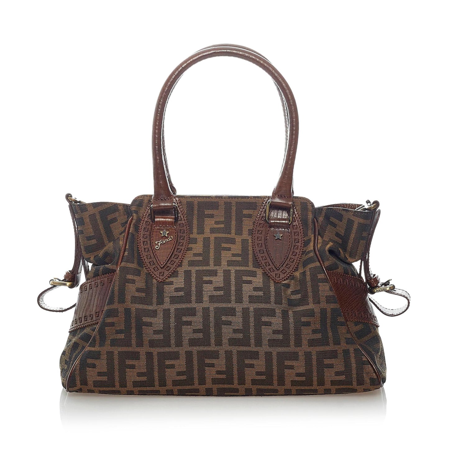 Fendi Zucca Etniko Shoulder Bag Shg Canvas