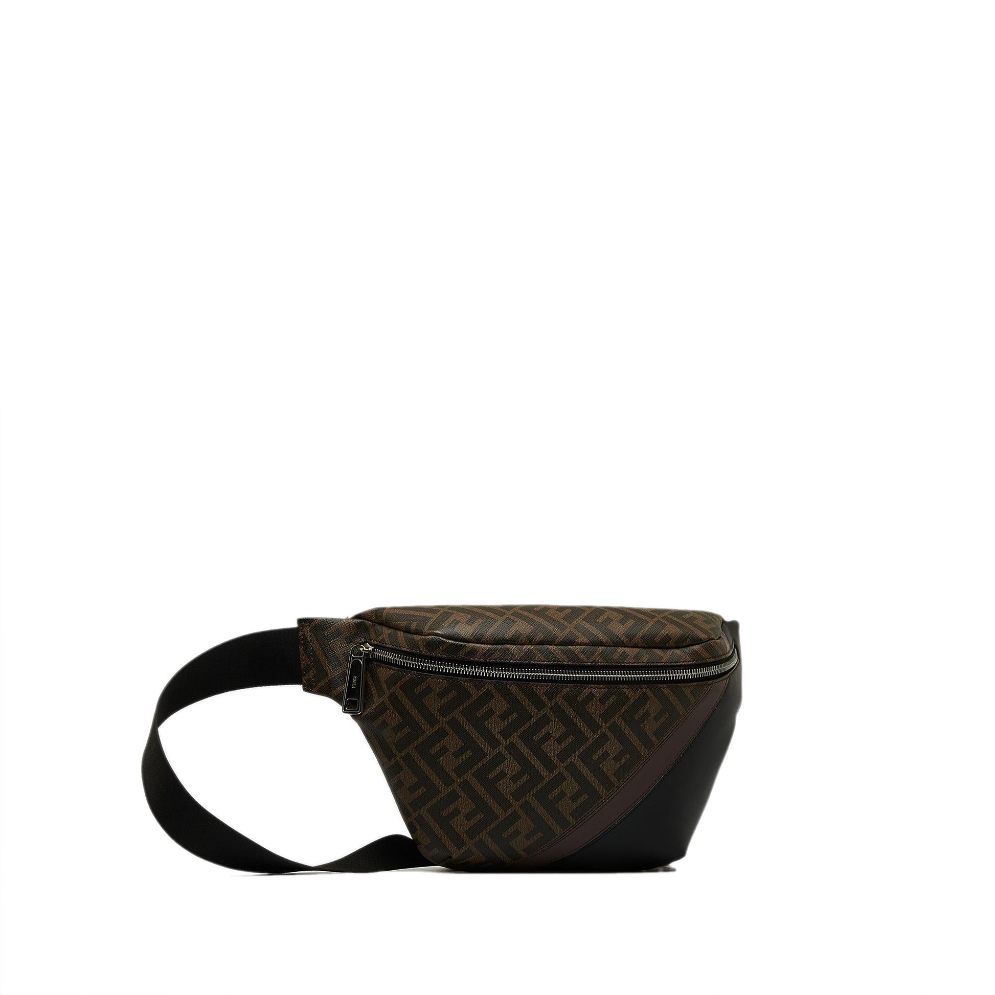 Fendi Zucca Ff Diagonal Belt Bag Shg Zzzsdd