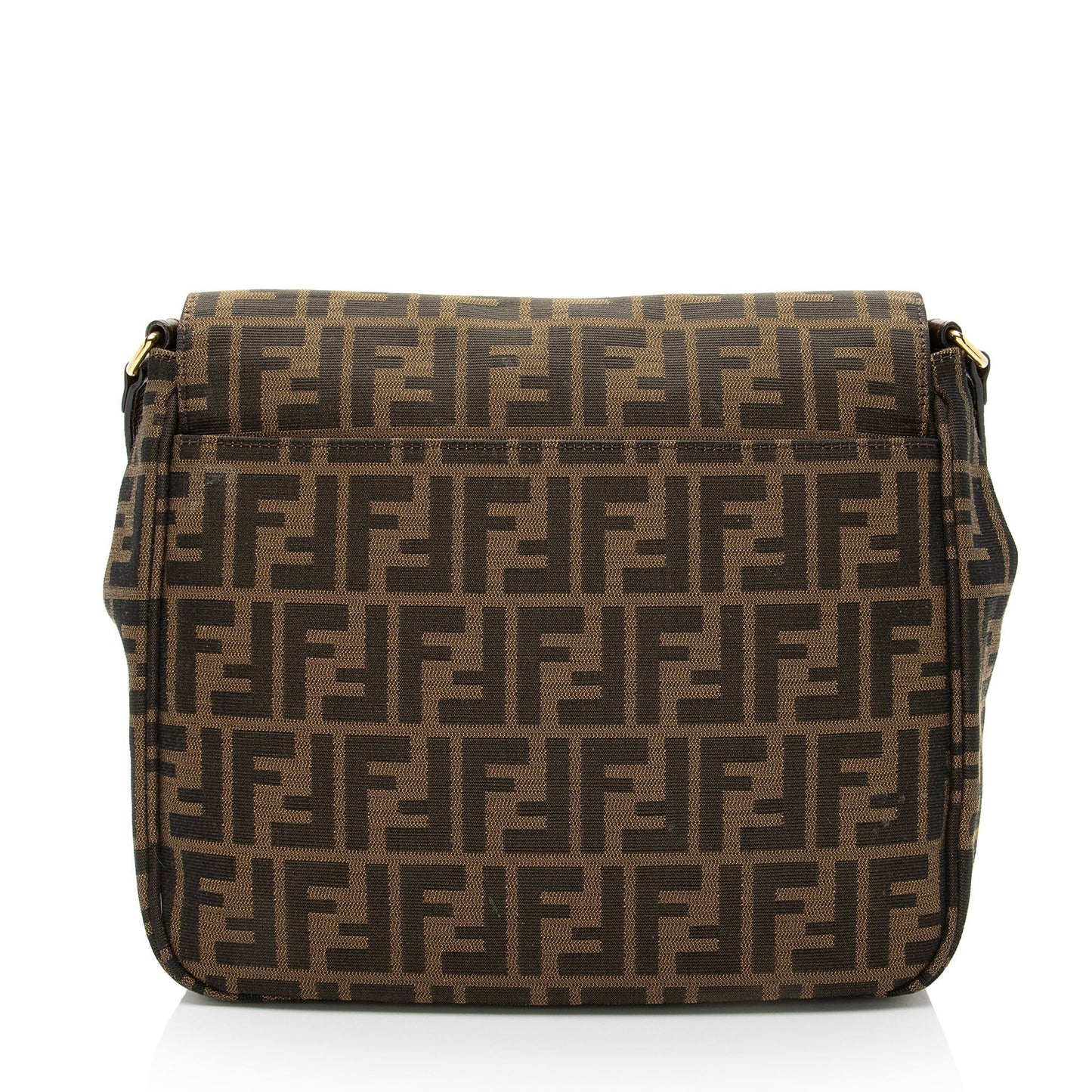 Fendi Zucca Messenger Flap Shoulder Bag