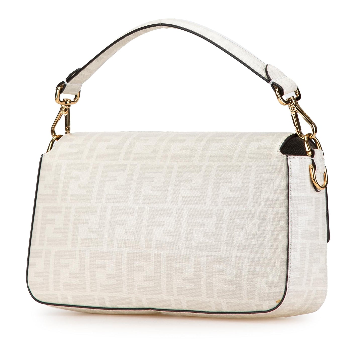 Fendi Zucca Graphic Print Coated Bikini Girls Baguette Satchel Canvas Satchel Bag Satchel Shg M98Lh0