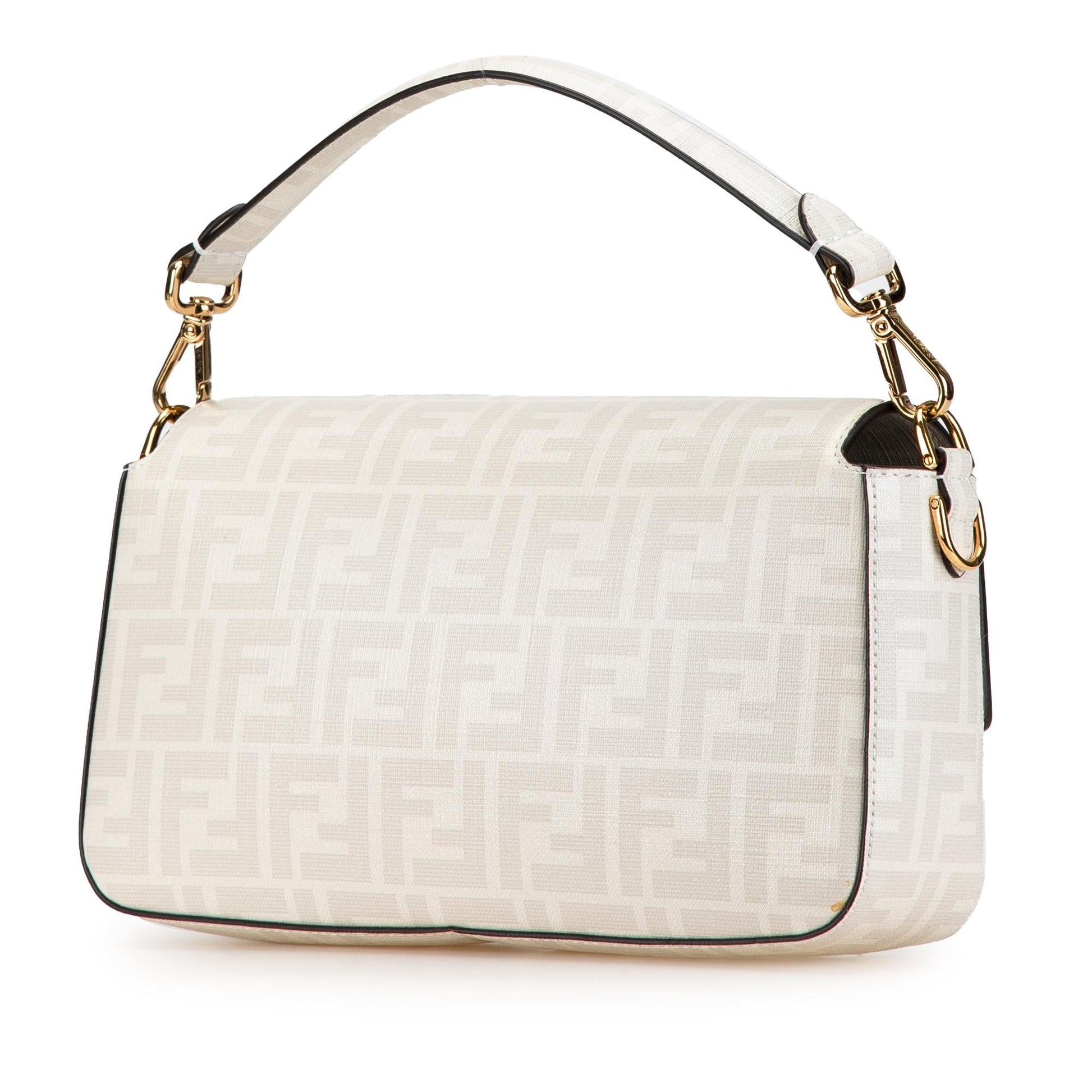 Fendi Zucca Graphic Print Coated Bikini Girls Baguette Satchel Canvas Satchel Bag Satchel Shg S4Fmlq