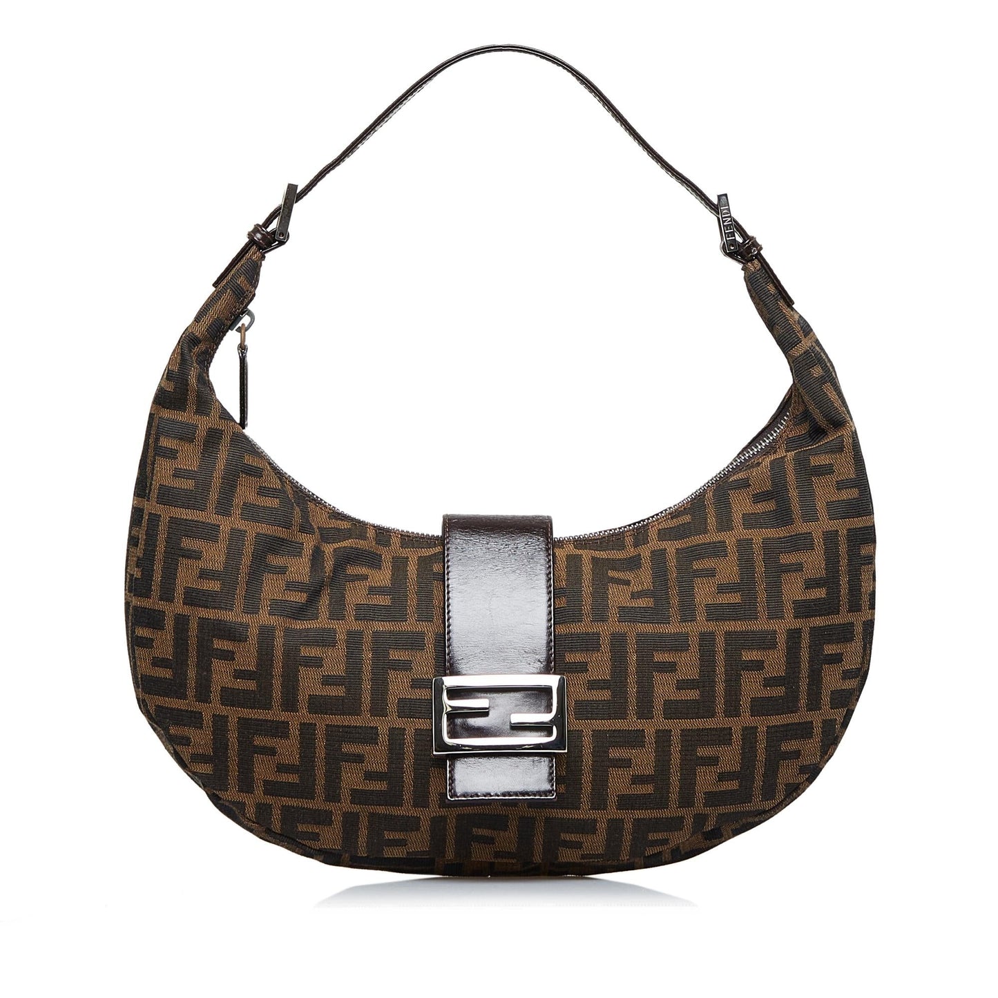 Fendi Zucca Half Moon Hobo Shg Pnovm9 Shoulder Bag