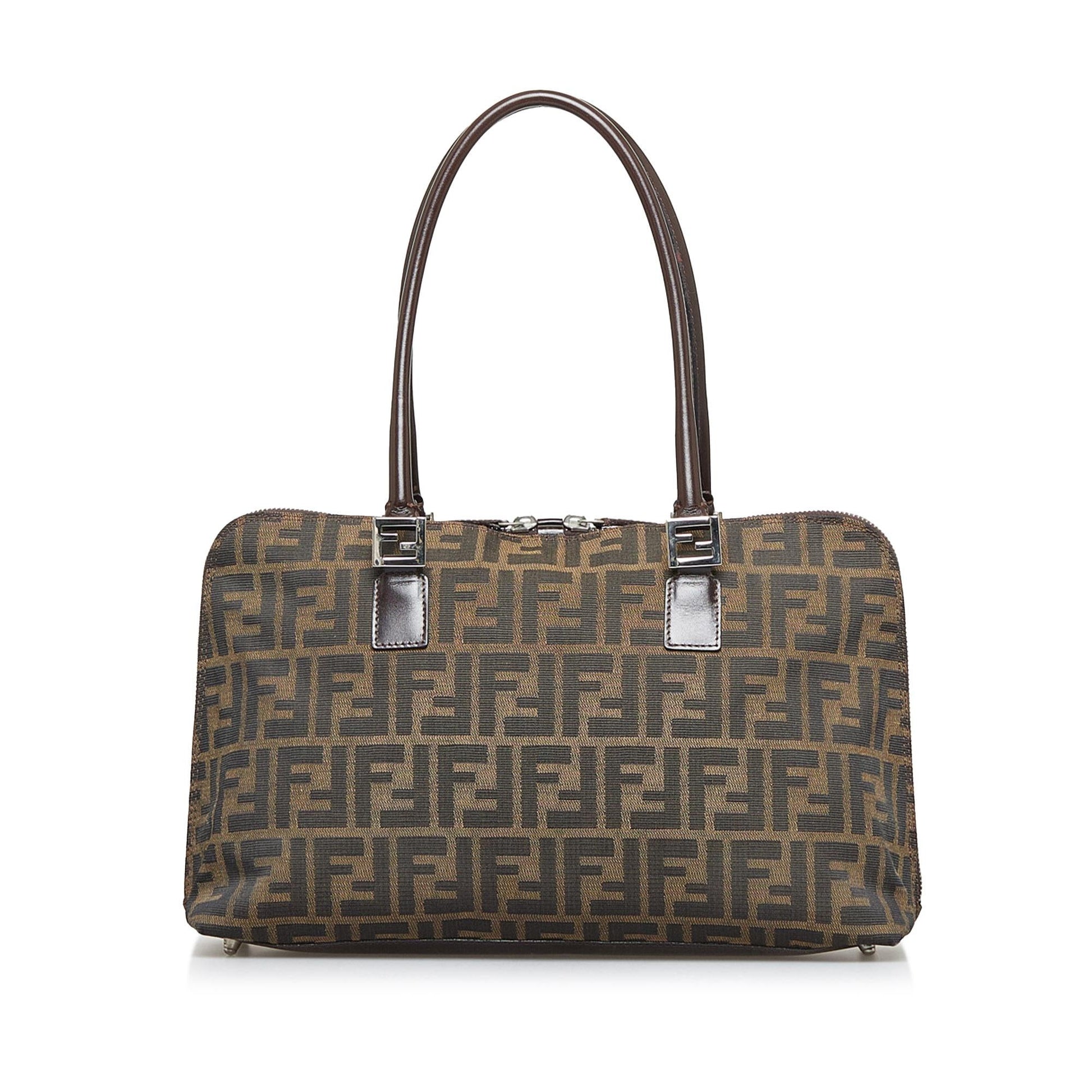 Fendi Zucca Handbag Shg Guxkrm Satchel Bag