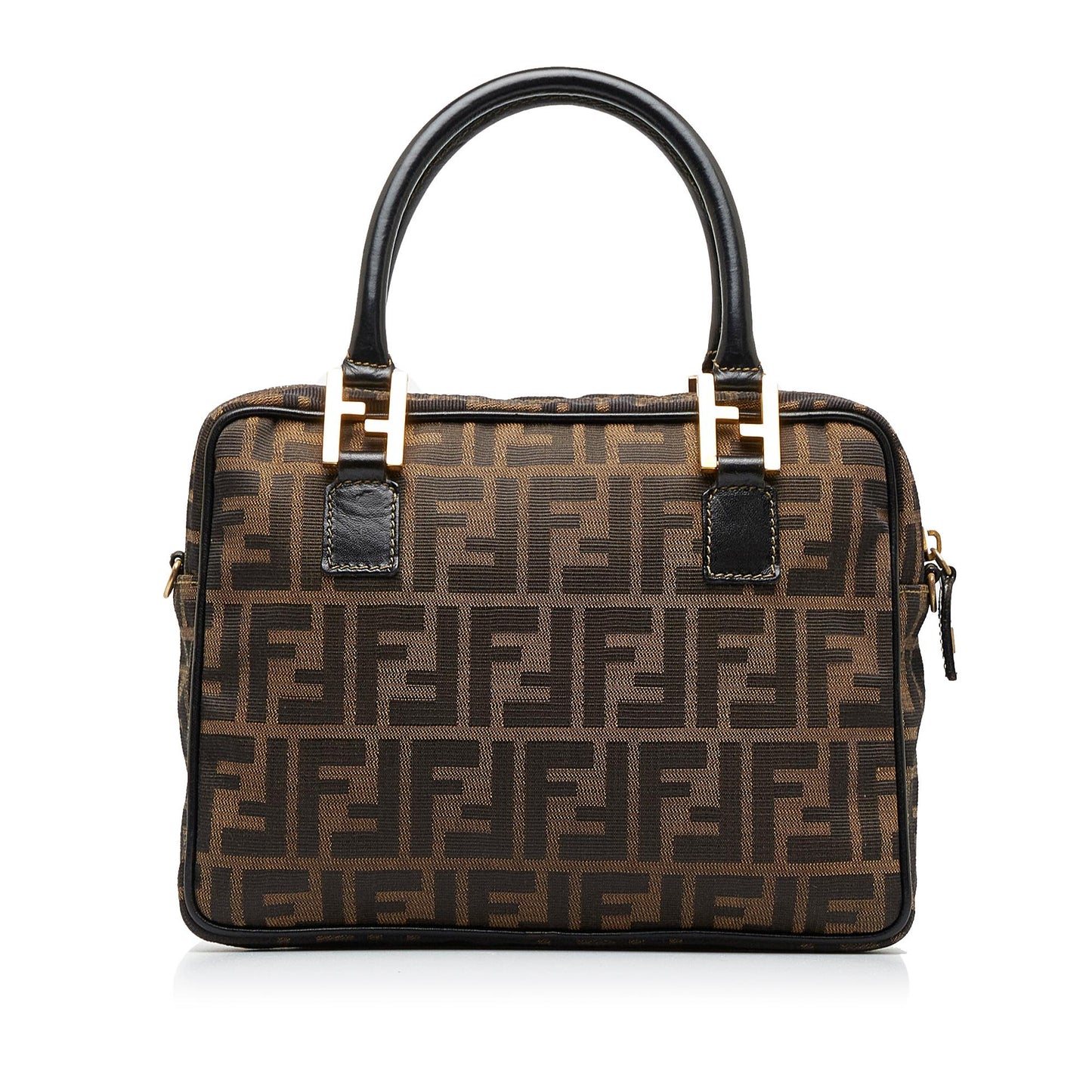 Fendi Zucca Handbag Shg Brnrir Satchel Bag