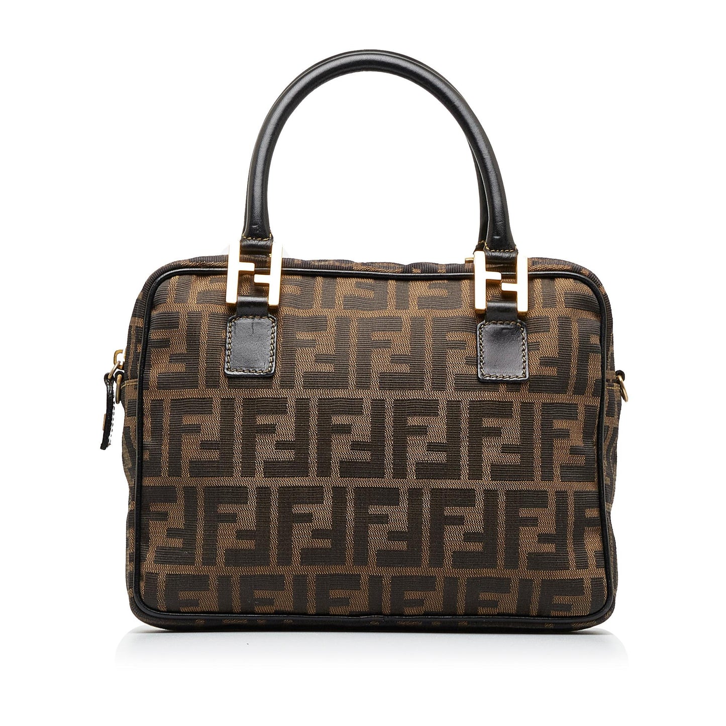 Fendi Zucca Handbag Shg Brnrir Satchel Bag