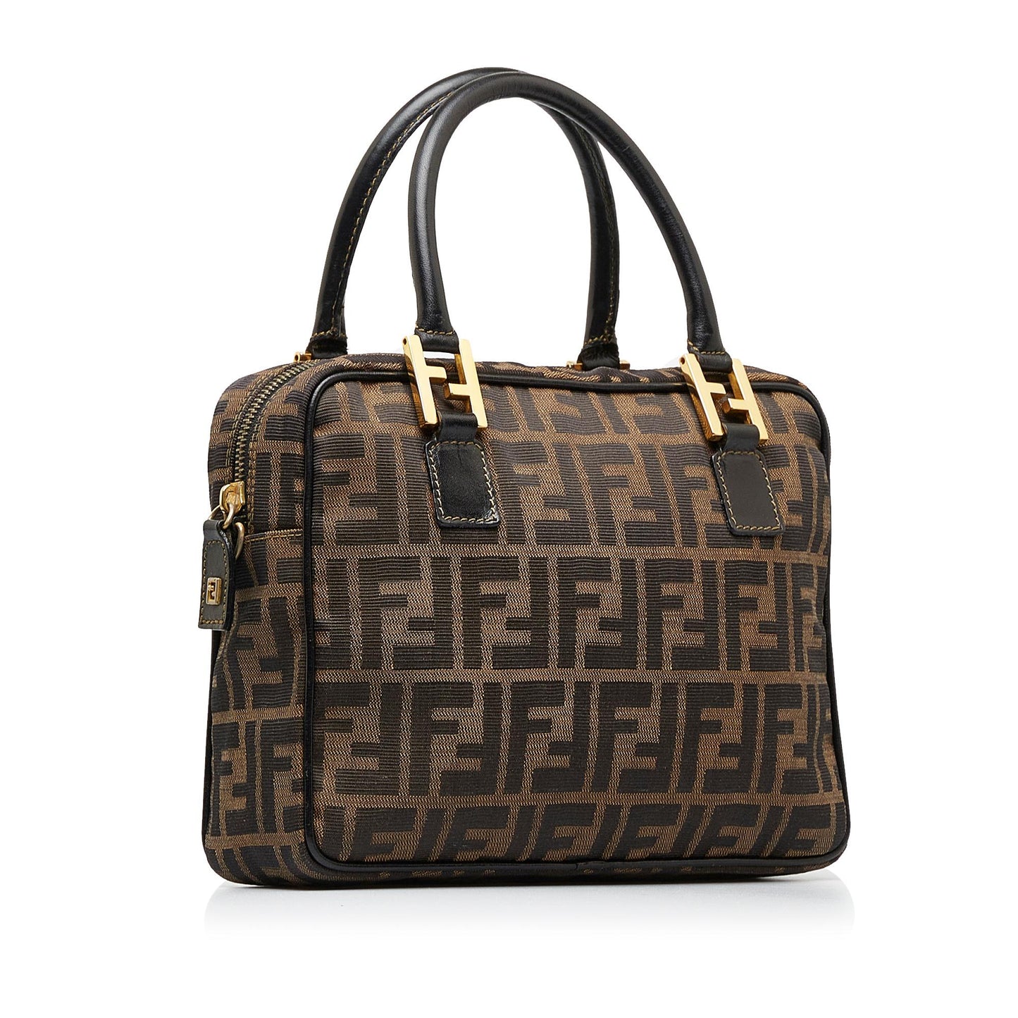 Fendi Zucca Handbag Shg Brnrir Satchel Bag