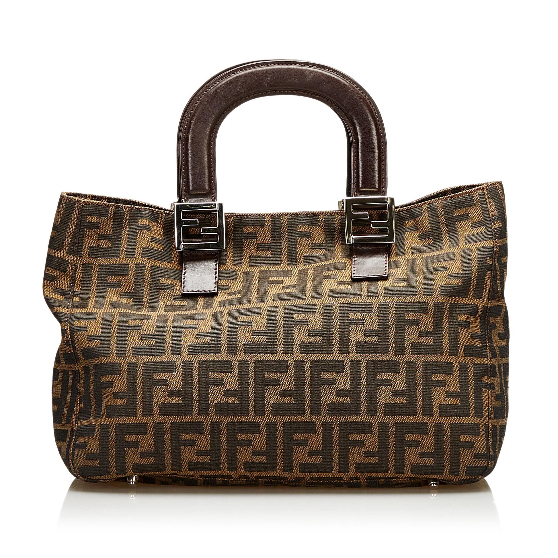 Fendi Zucca Handle Bag Shg Satchel Bag
