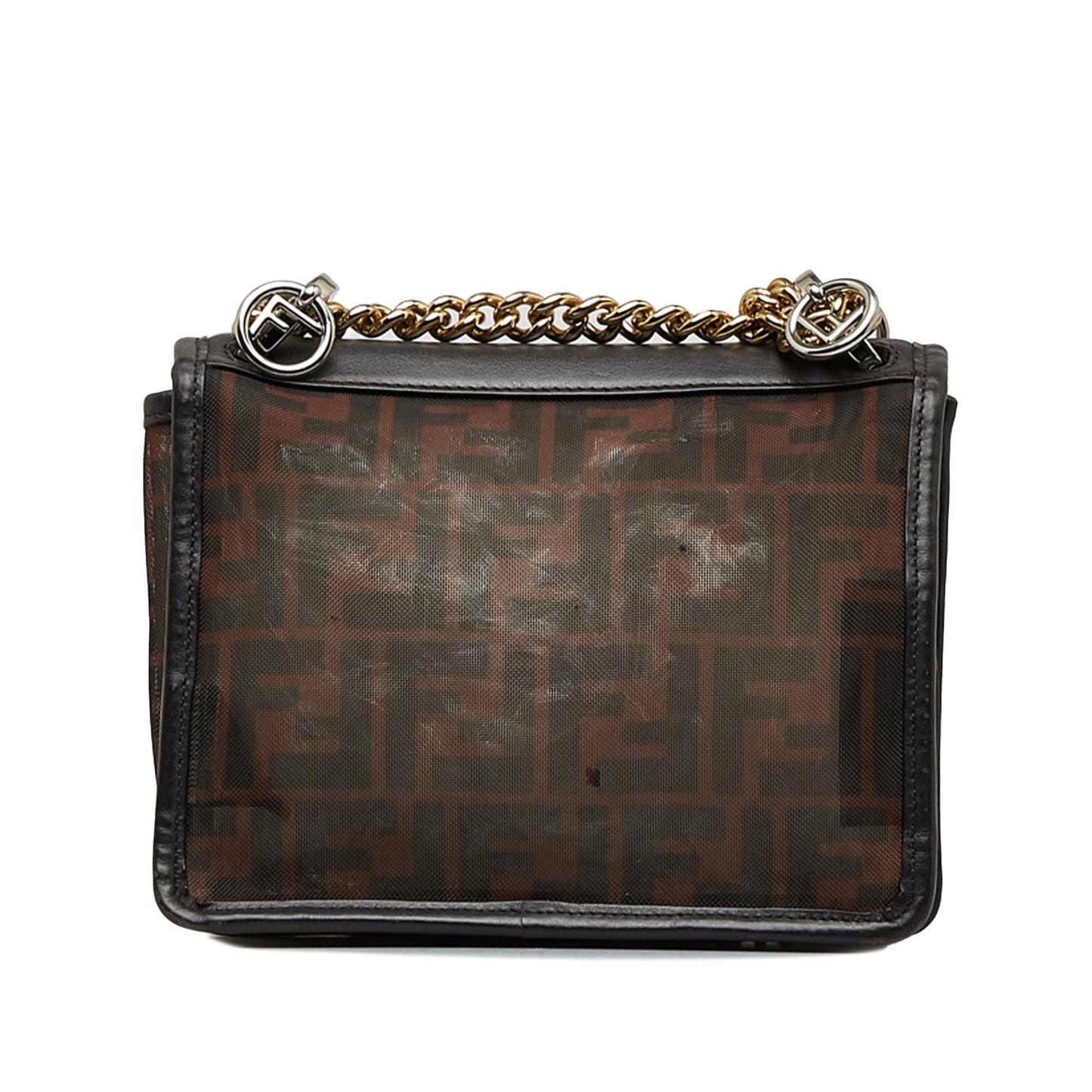 Fendi Zucca Kan Mesh Crossbody Bag Shg W2Jgtw