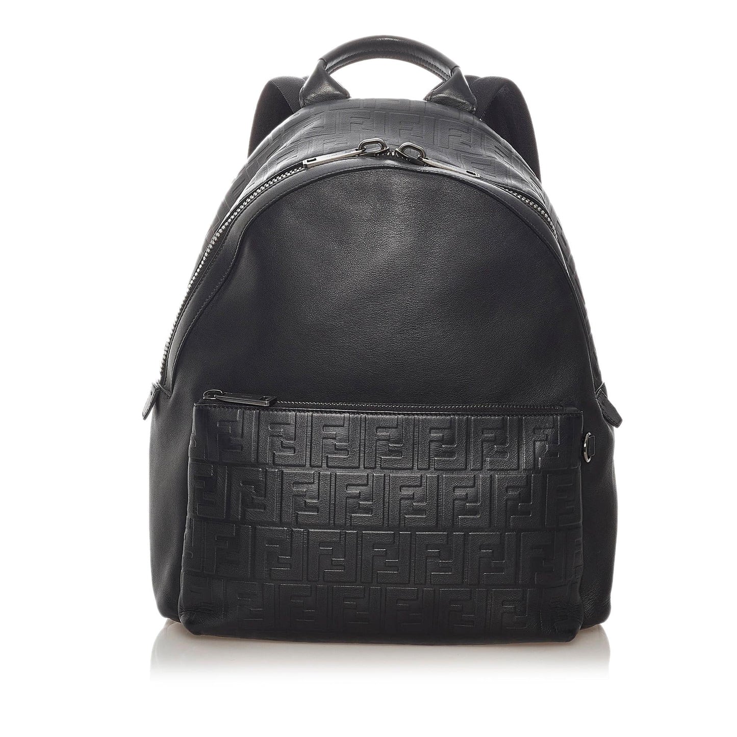 Fendi Zucca Backpack Shg Leather