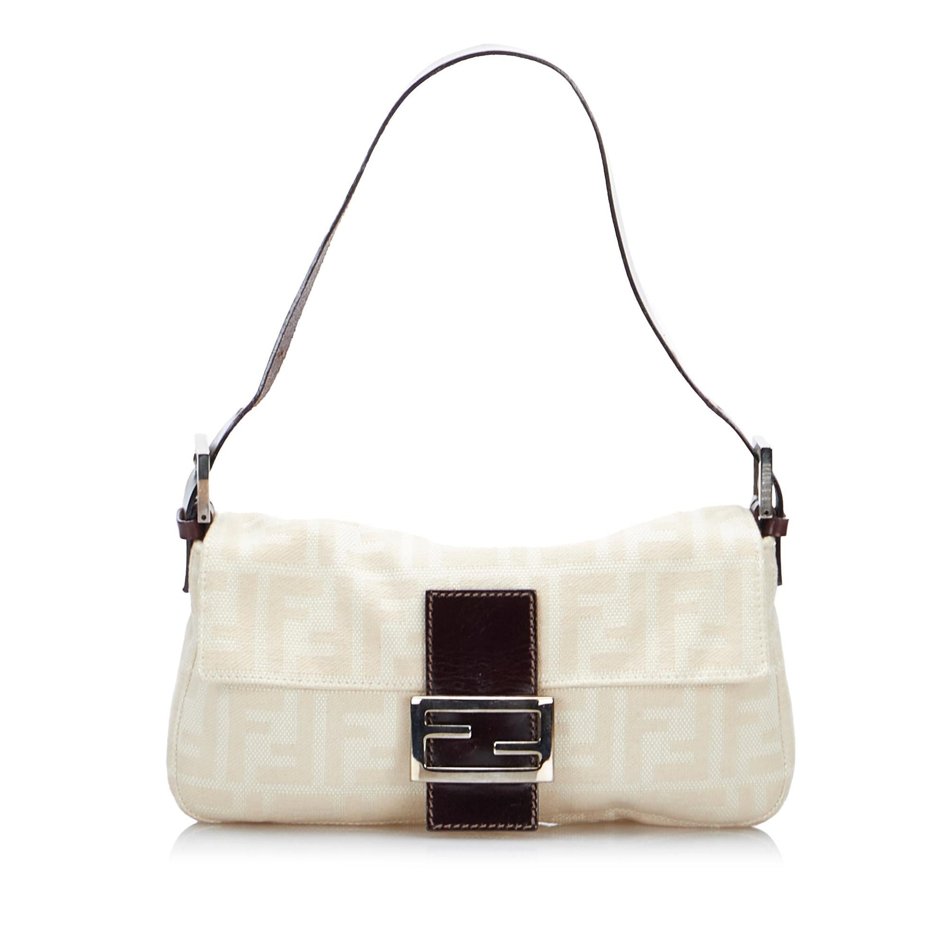 Fendi Zucca Mamma Baguette Shg Toostj Handbag Shoulder Bag