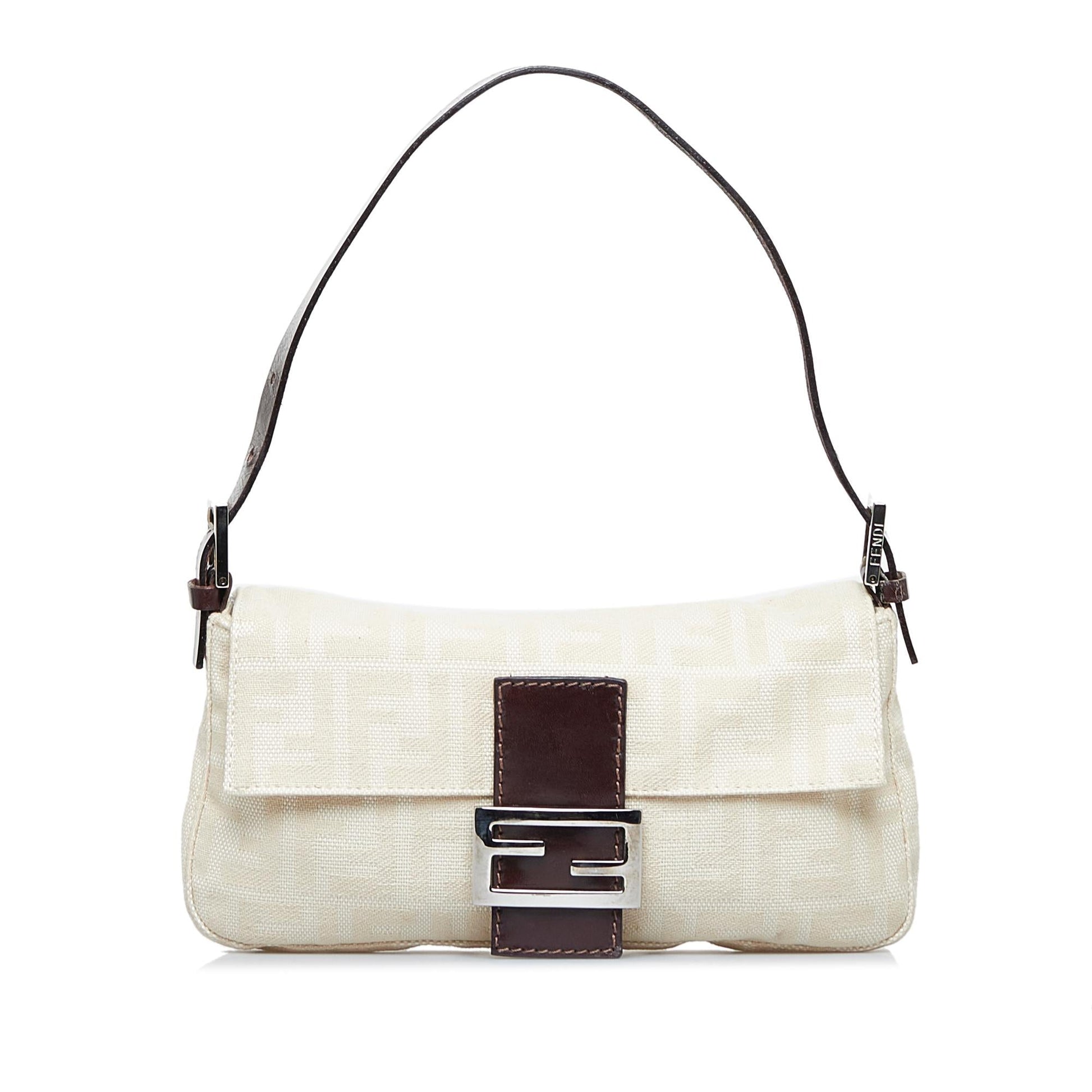 Fendi Zucca Mamma Baguette Shg Iavesd Handbag Shoulder Bag