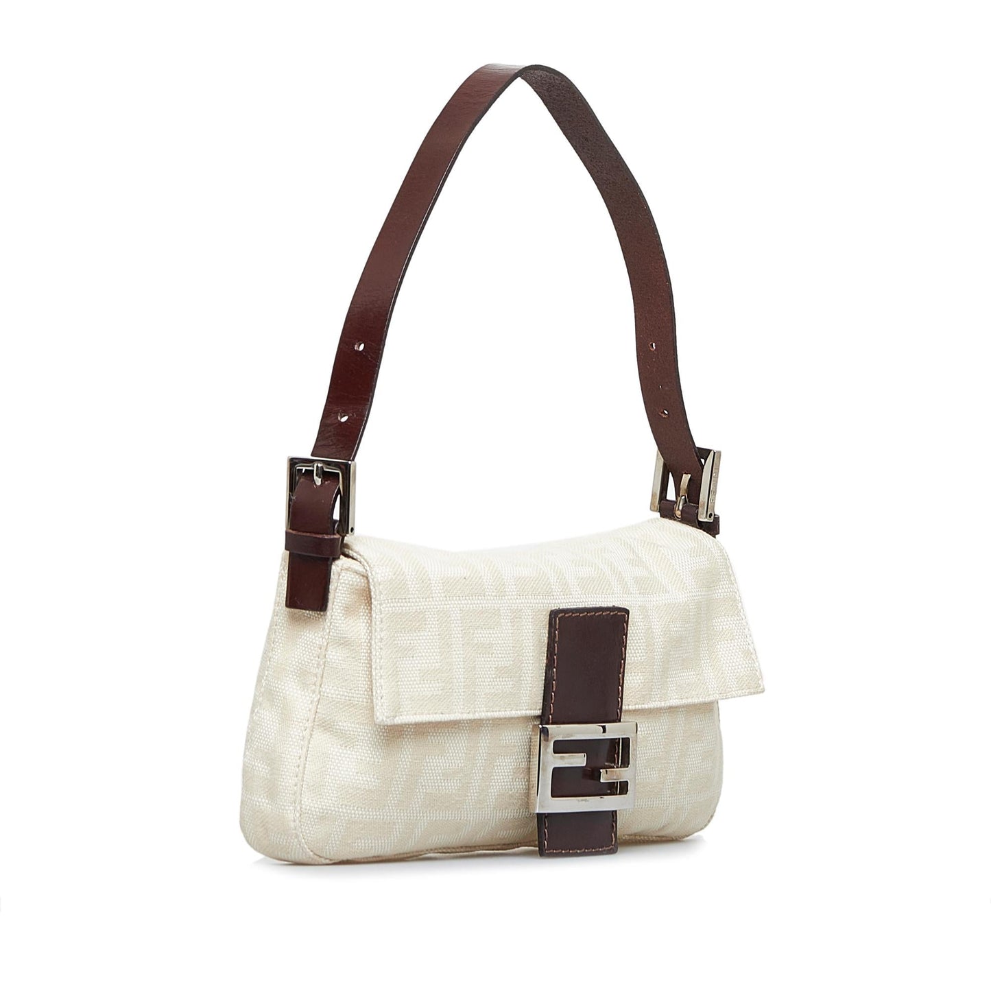 Fendi Zucca Mamma Baguette Shg Iavesd Handbag Shoulder Bag