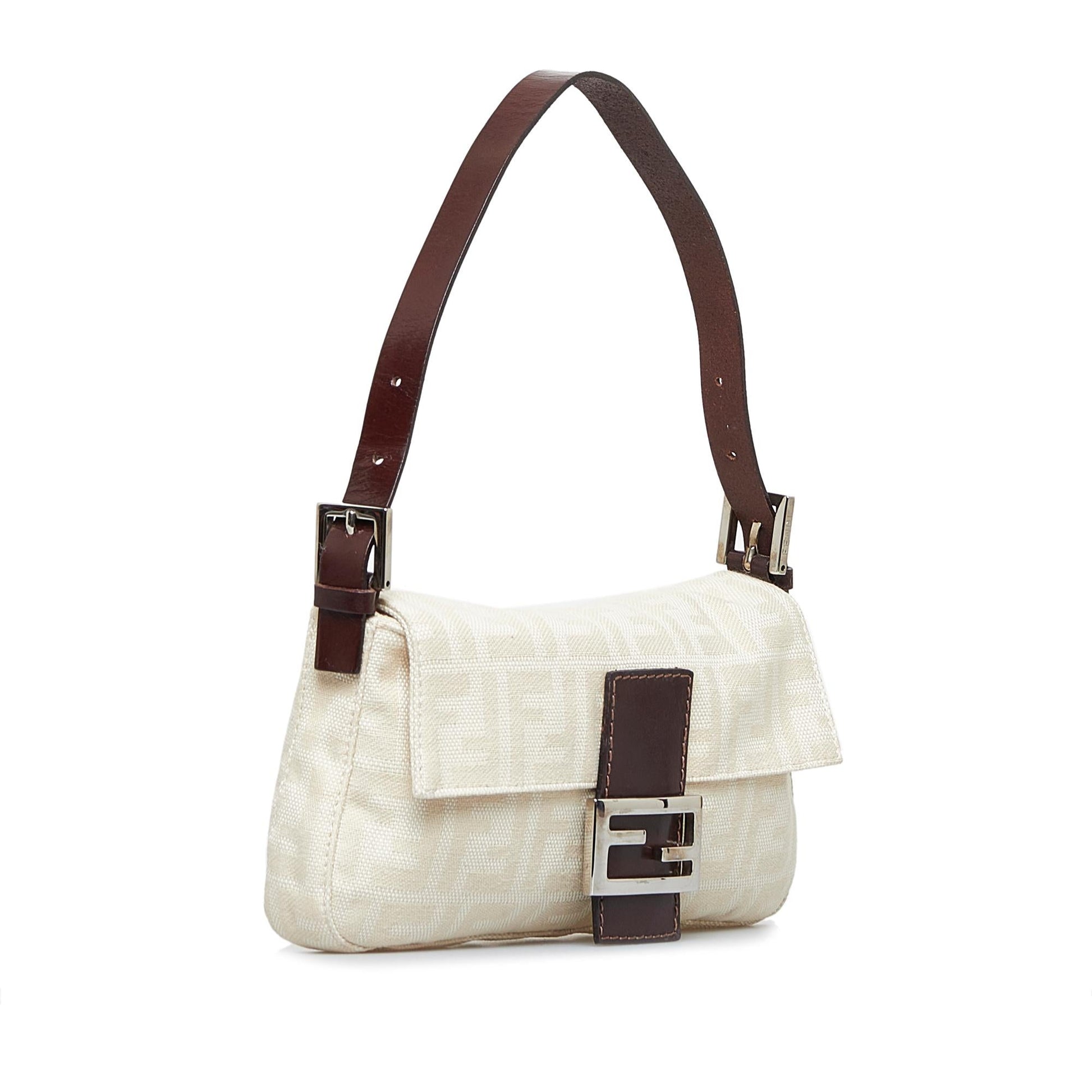 Fendi Zucca Mamma Baguette Shg Iavesd Handbag Shoulder Bag