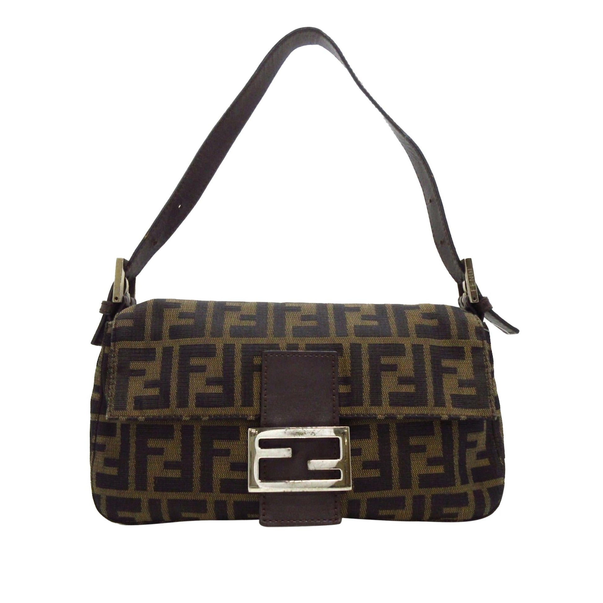 Fendi Zucca Mamma Baguette Shg Ent4Qk Handbag Shoulder Bag