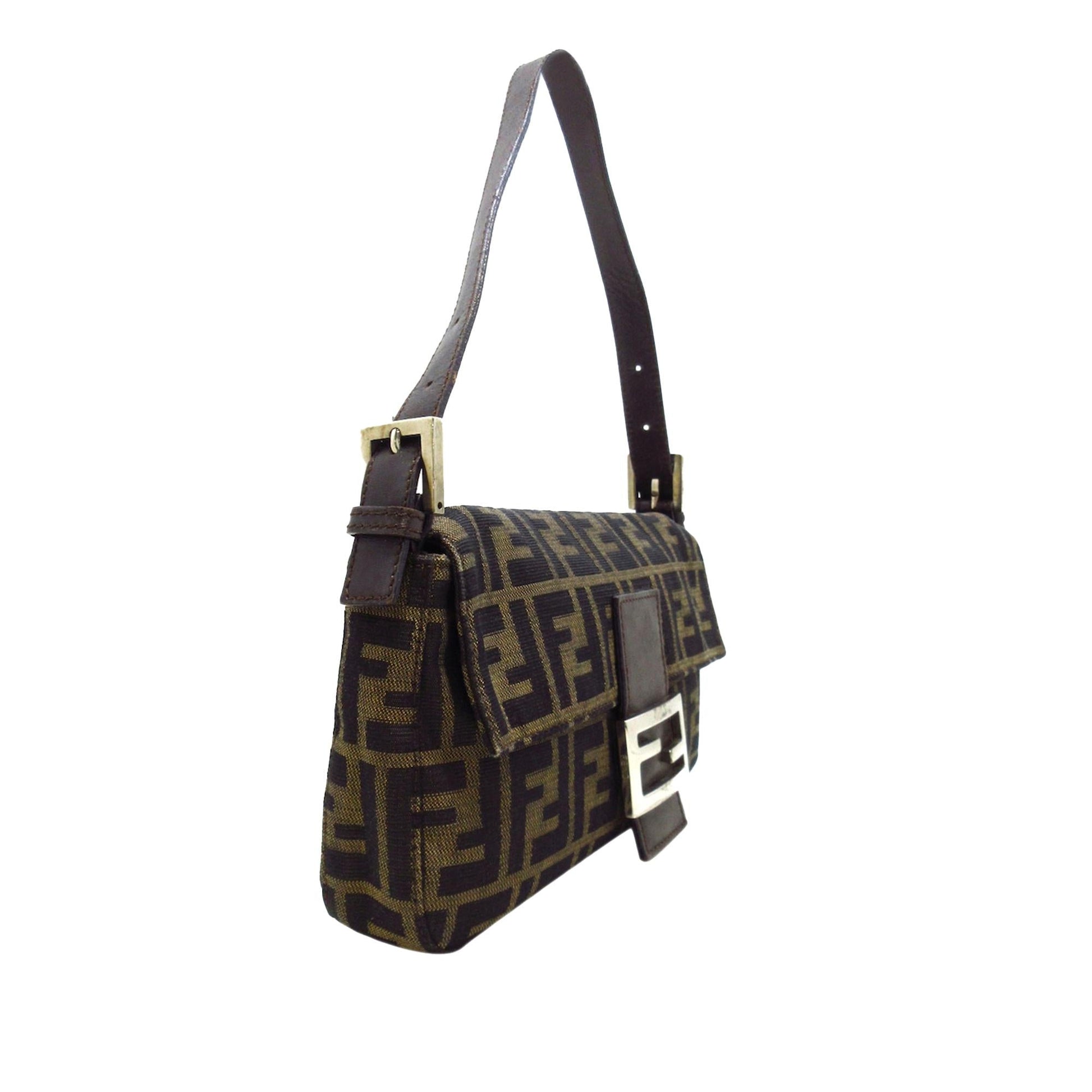 Fendi Zucca Mamma Baguette Shg Ent4Qk Handbag Shoulder Bag