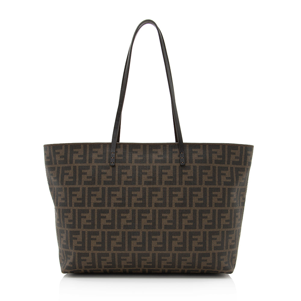 Fendi Zucca Roll Tote Shf Medium Tote Bag