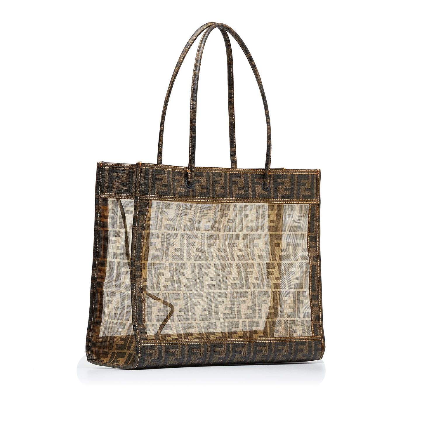 Fendi Zucca Mesh Tote Shg Fb6Wzh Tote Bag