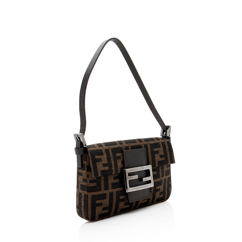 Fendi Zucca Baguette Shoulder Bag Shf Mini