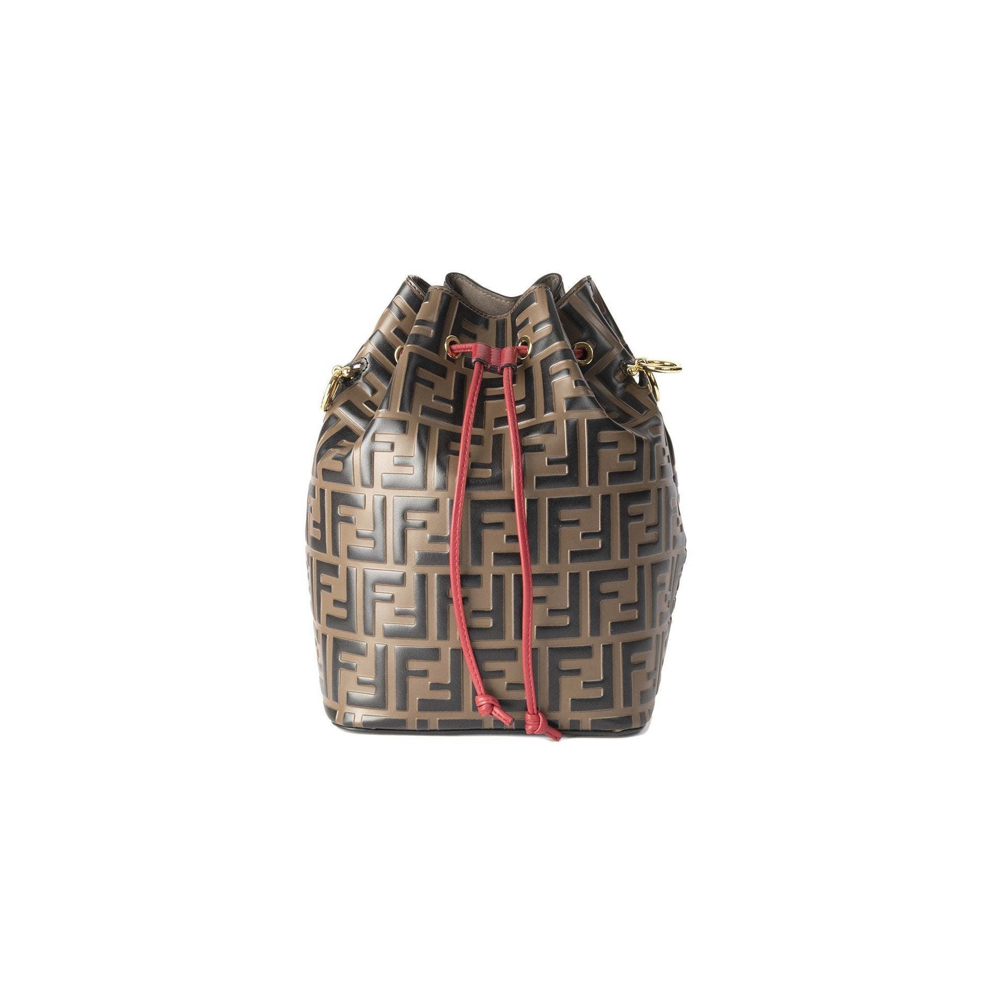 Fendi Zucca Mon Tressor Bag Bucket Bucket Bag