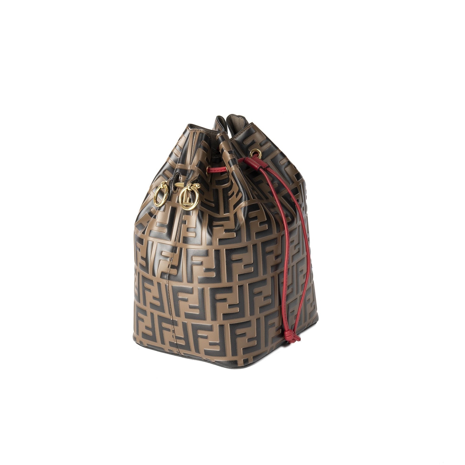Fendi Zucca Mon Tressor Bag Bucket Bucket Bag