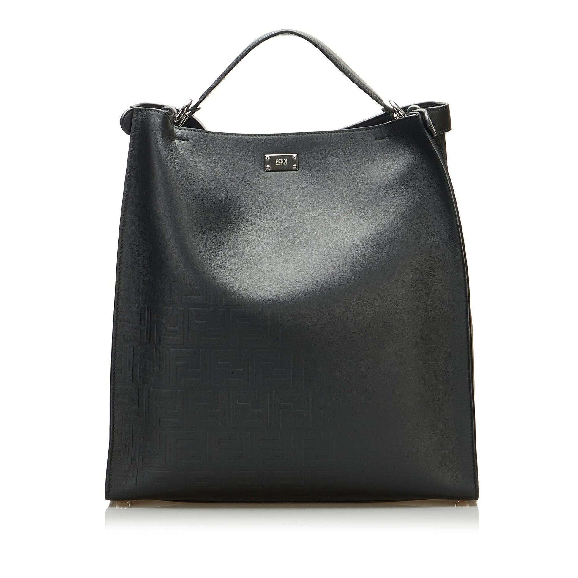 Fendi Zucca Peekaboo Lite Shg 45Pmto Satchel Bag