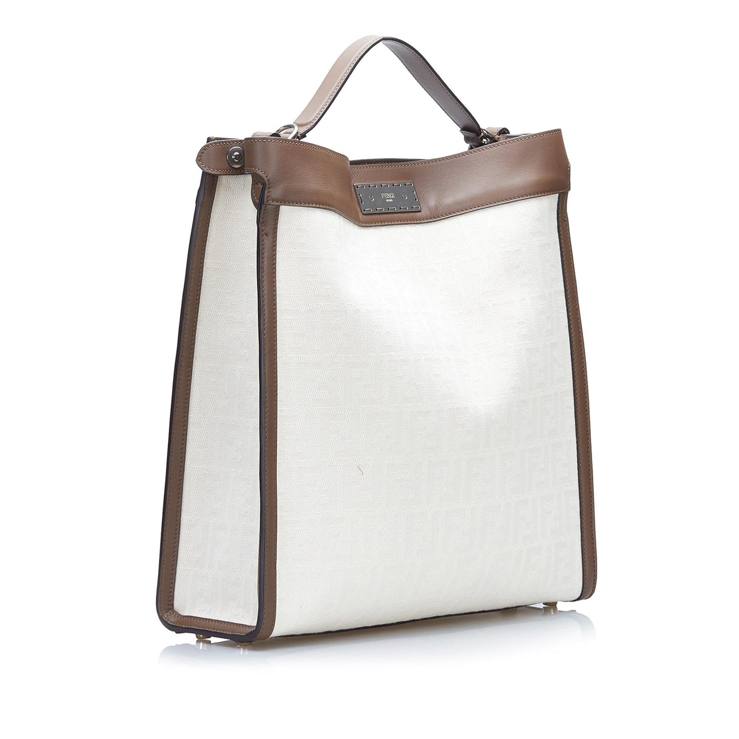 Fendi Zucca Peekaboo Lite Shg Zwdhdp Satchel Bag