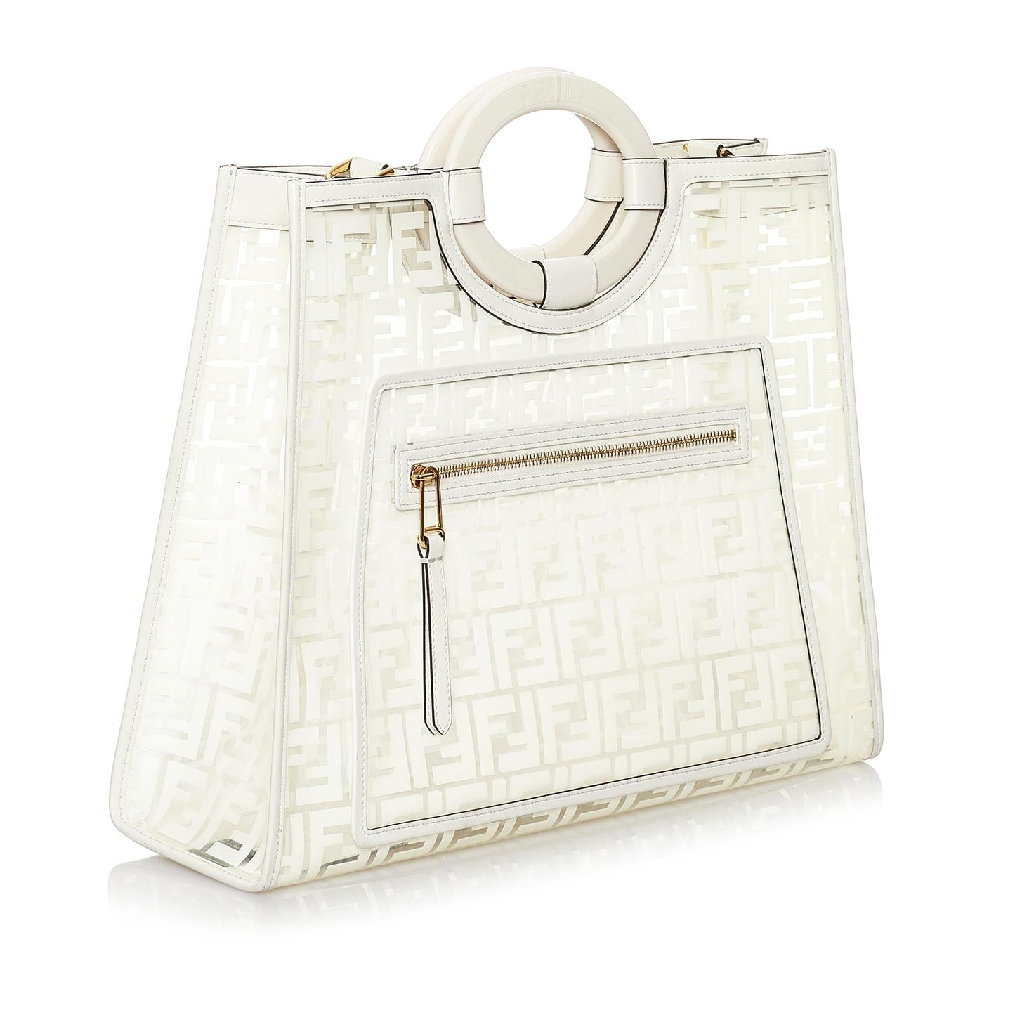 Fendi Zucca Runaway Shopper Satchel Shg Satchel Bag