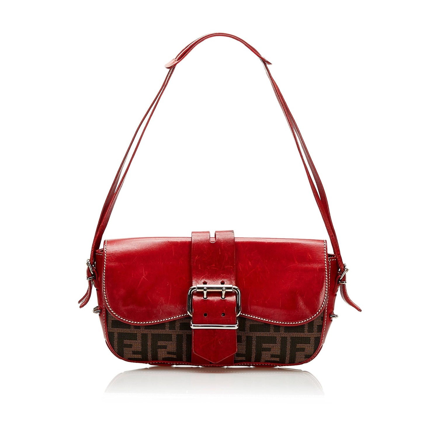 Fendi Zucca Shoulder Bag Shg Bag Shg 35434