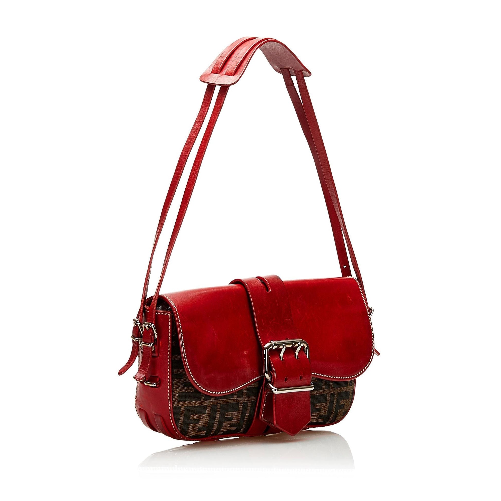 Fendi Zucca Shoulder Bag Shg Bag Shg 35434
