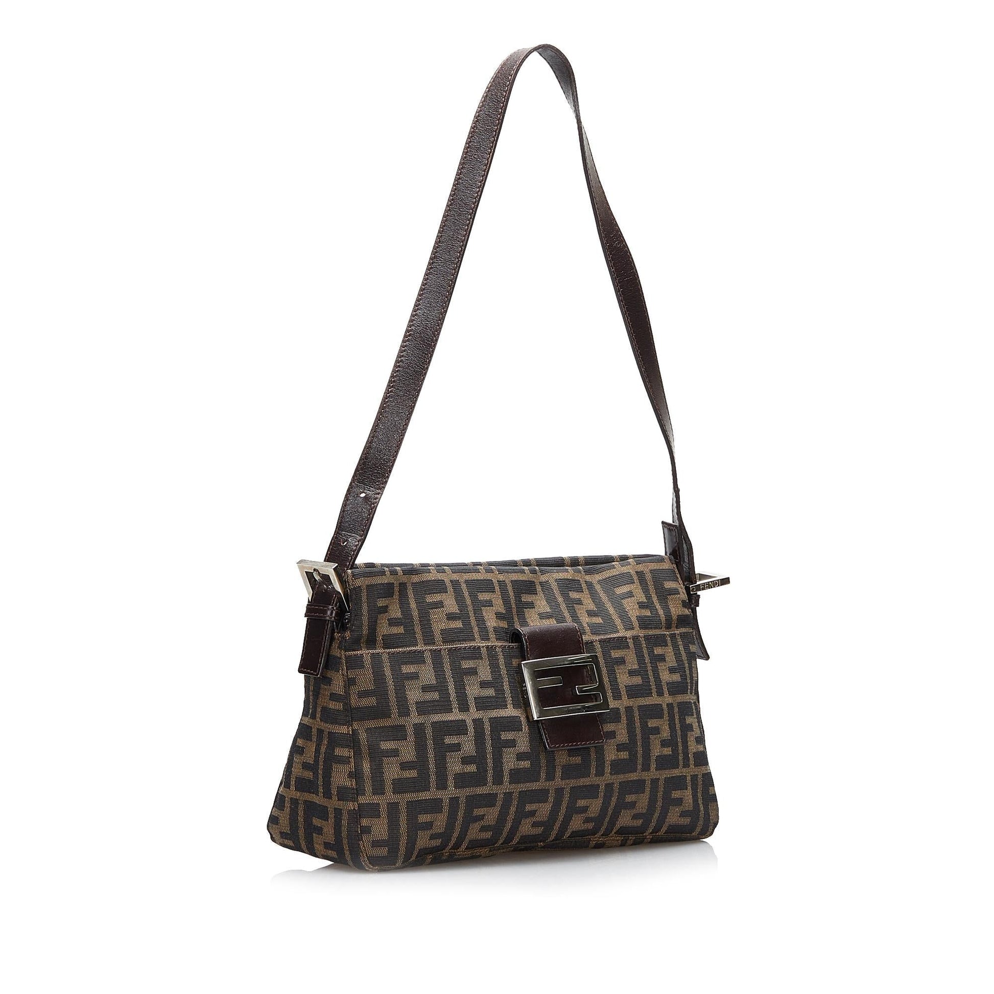 Fendi Zucca Shoulder Bag Shg Dkbcyn