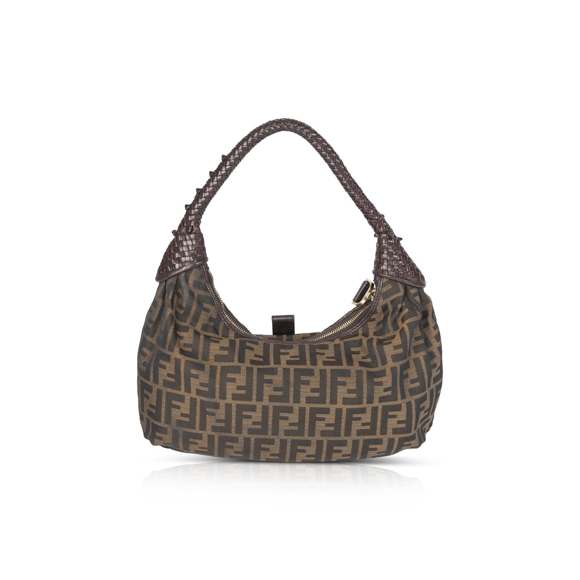 Fendi Zucca Spy Hobo Travel Bag