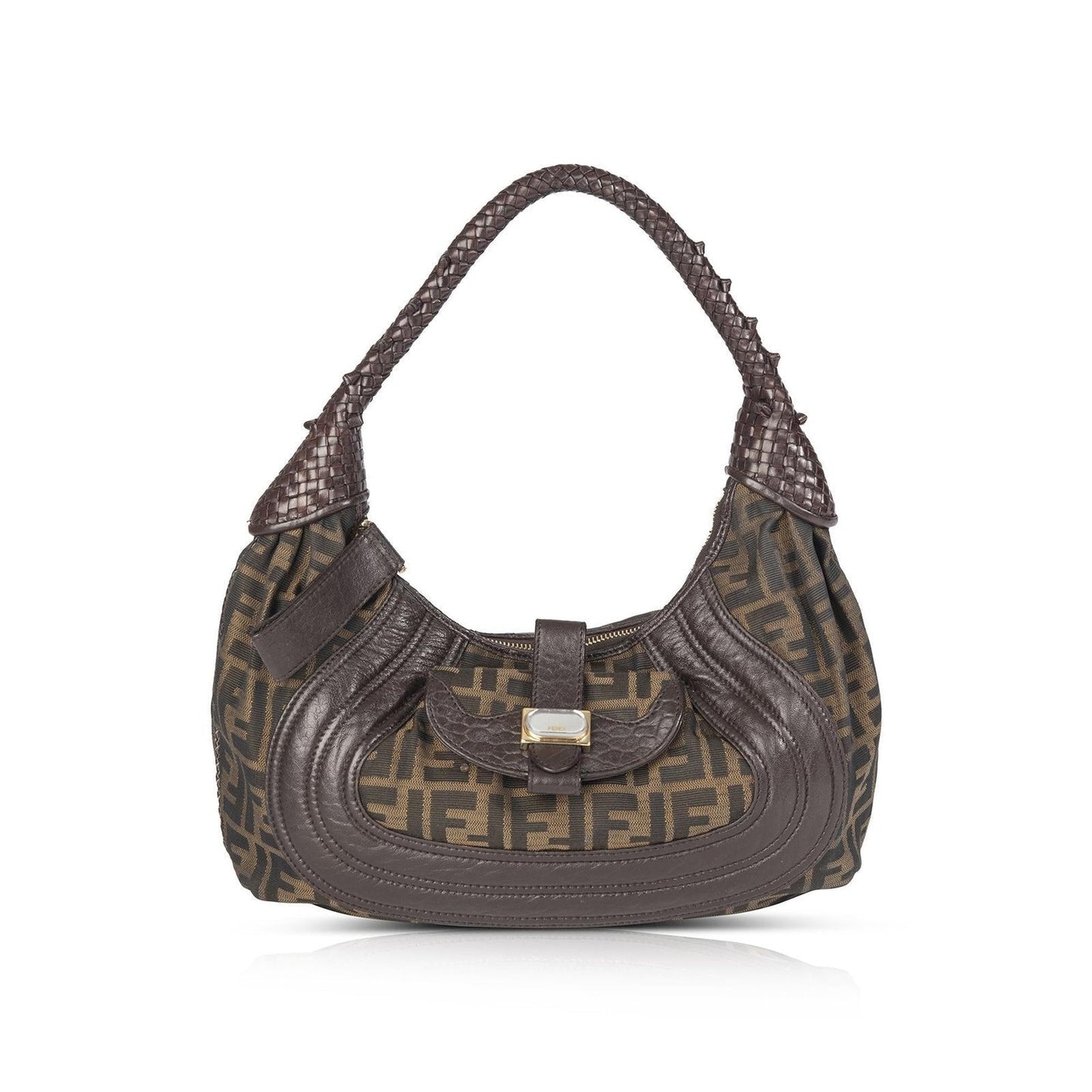 Fendi Zucca Spy Hobo Travel Bag